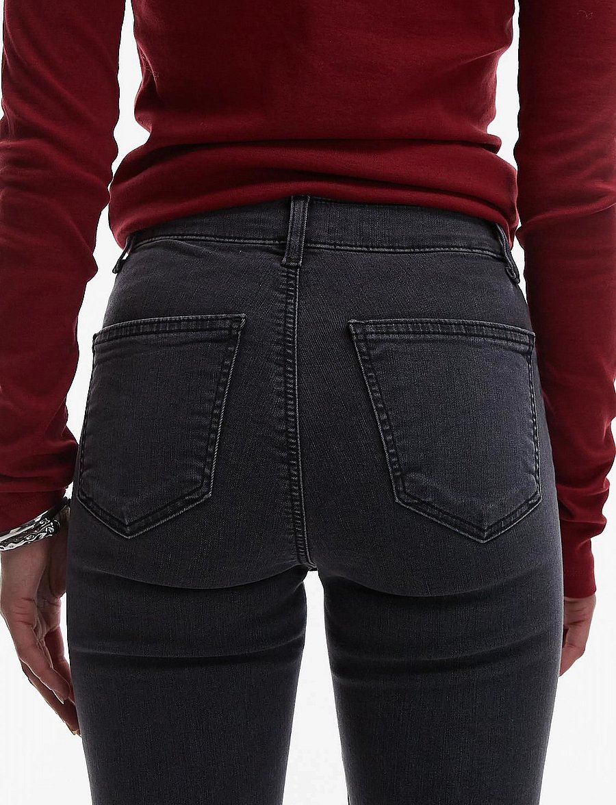 Topshop - TSJONI HR SKINNY DNM JEANS BLW NOOS - skinny jeans - black denim - 4