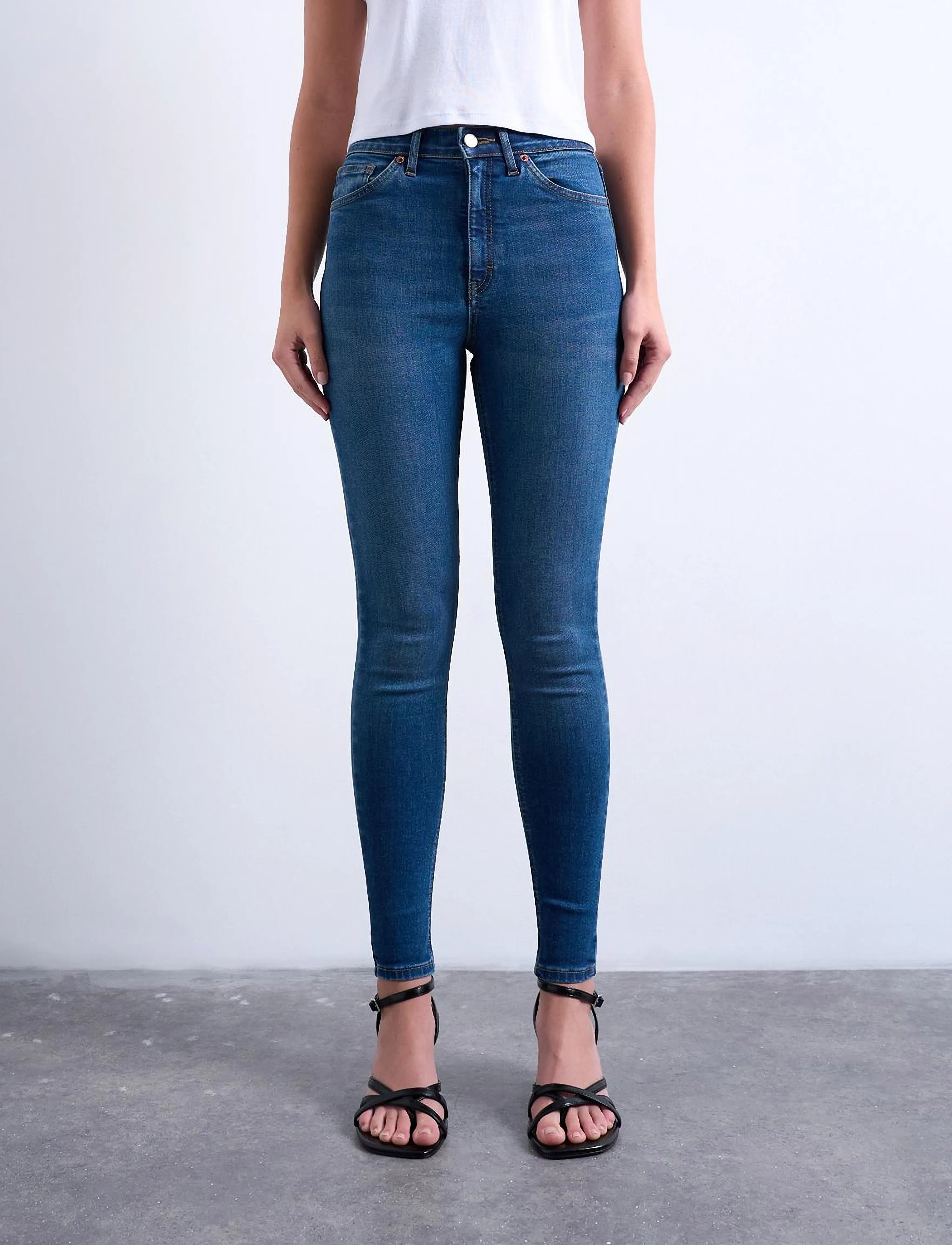 Topshop - TSJAMIE HR SLIM DNM JEANS MB NOOS - slim jeans - medium blue denim - 3
