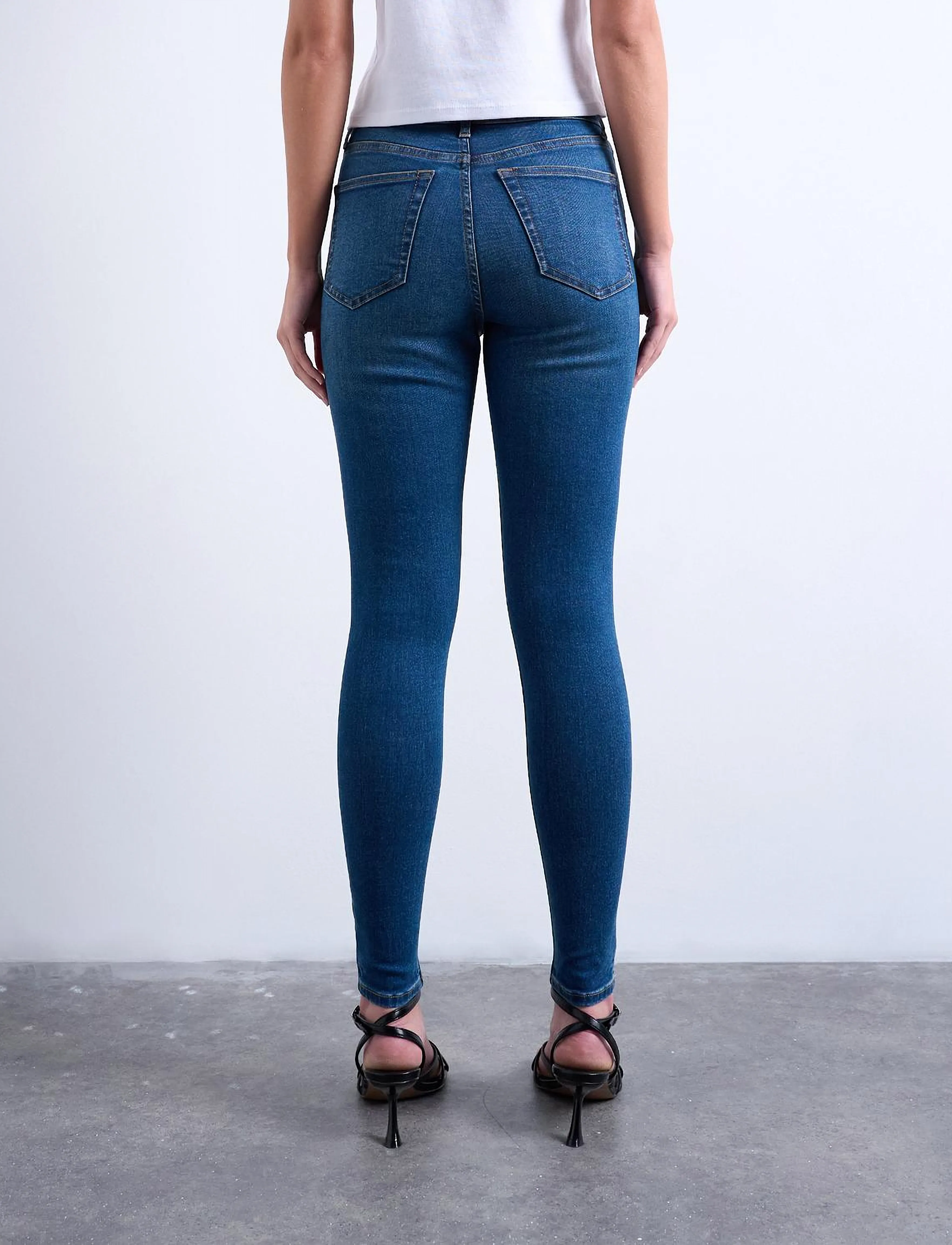 Topshop - TSJAMIE HR SLIM DNM JEANS MB NOOS - slim jeans - medium blue denim - 4