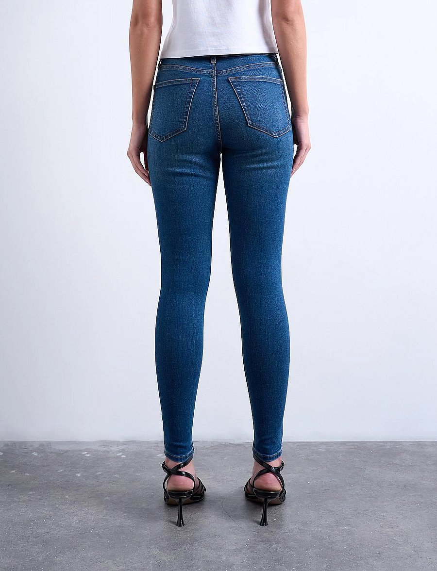Topshop - TSJAMIE HR SLIM DNM JEANS MB NOOS - slim jeans - medium blue denim - 4