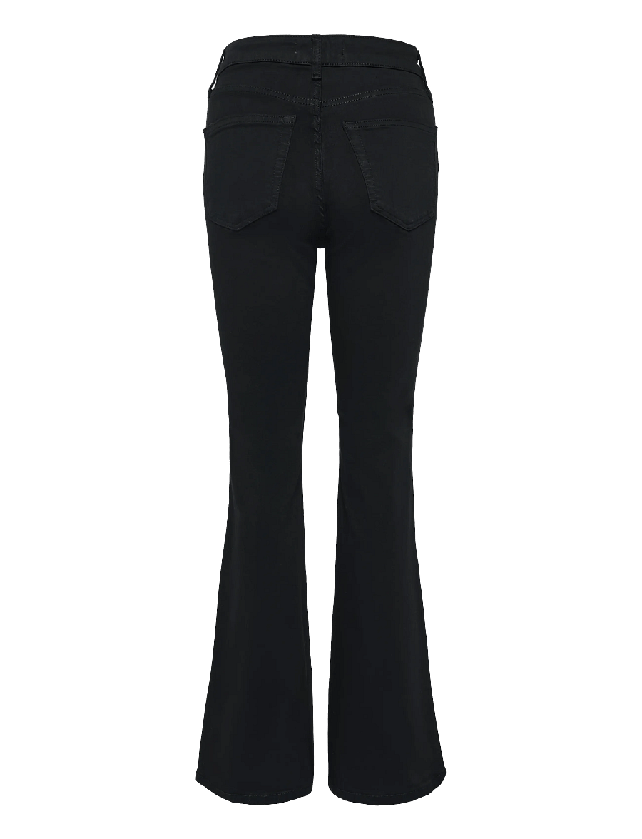 Topshop - TSJAMIE HR FLARE DNM JEANS BL NOOS - black denim - 1