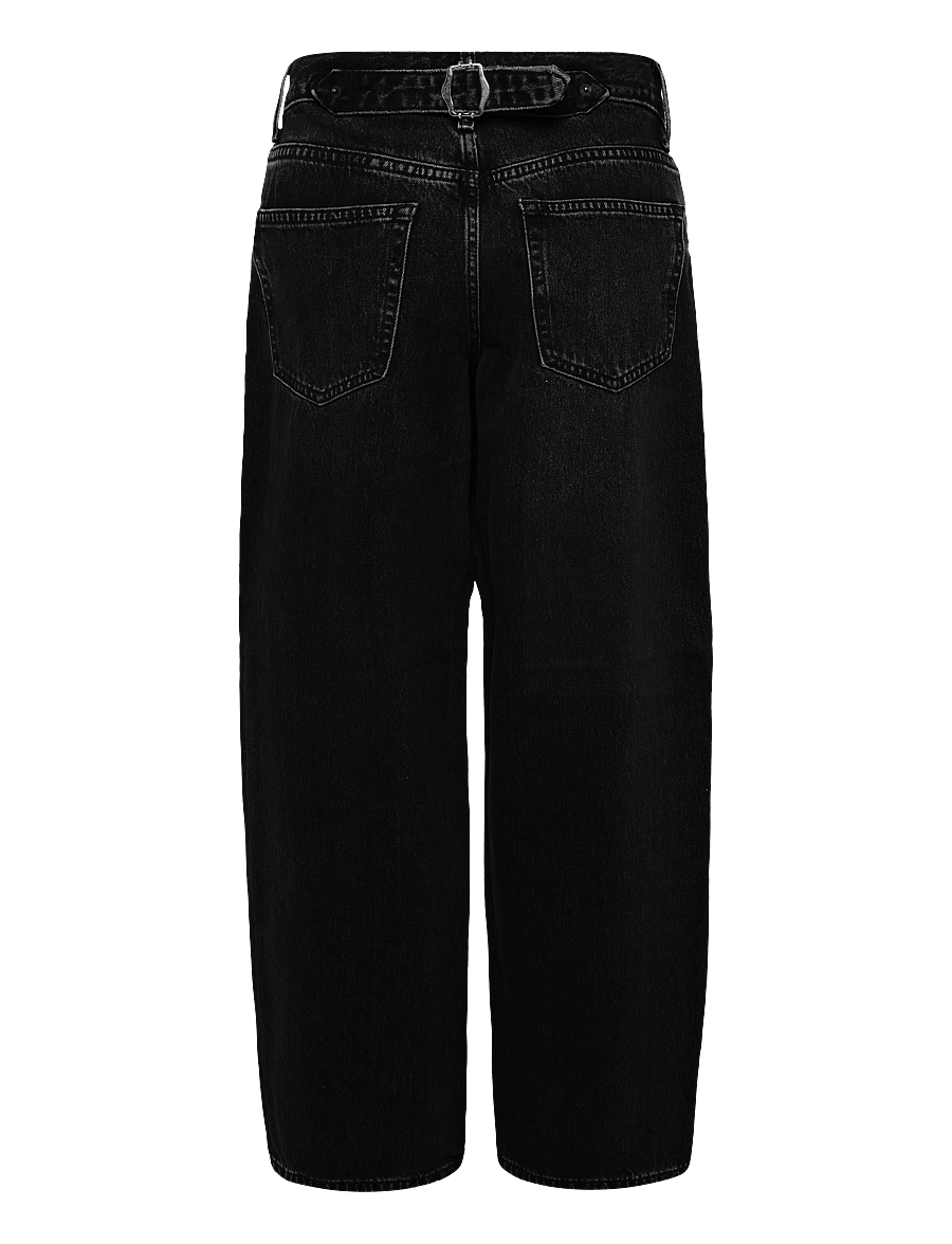 Topshop - TSCINCH LR WIDE DNM JEANS BLW NOOS - brede jeans - black denim - 1