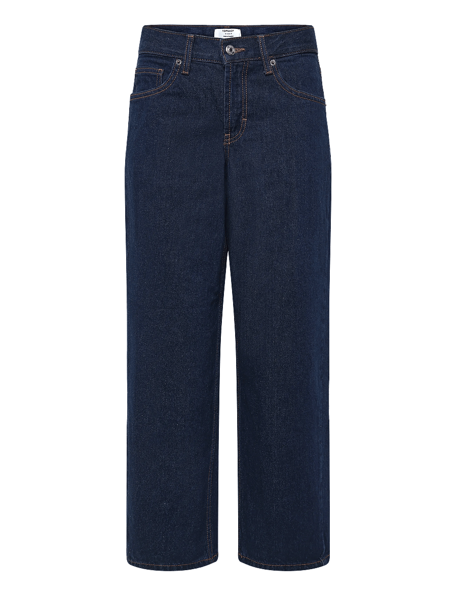 Topshop - TSCINCH LR WIDE DNM JEANS DB NOOS - dark blue denim - 0