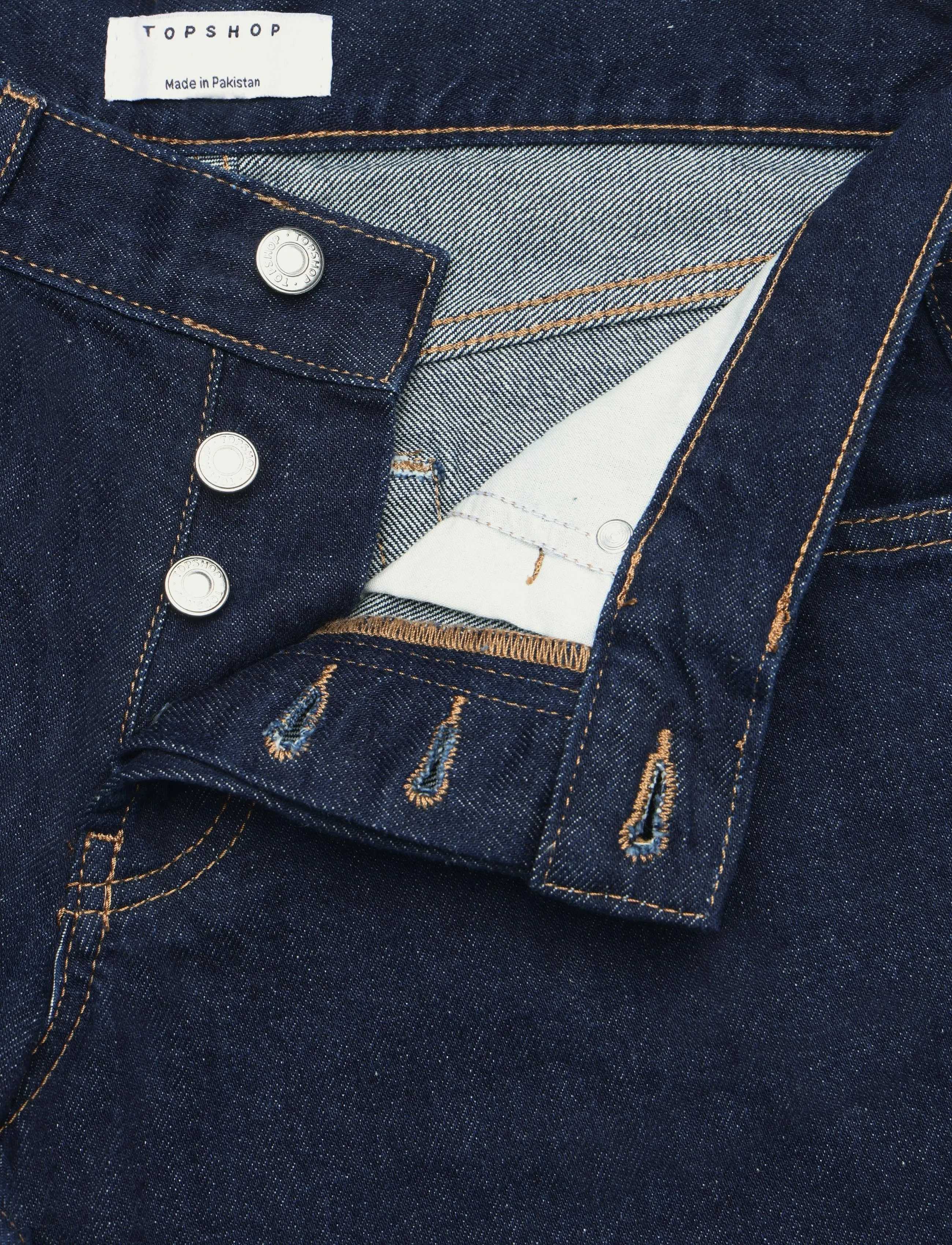 Topshop - TSEMBER LR WIDE DNM JEANS DB NOOS - vida jeans - dark blue denim - 3