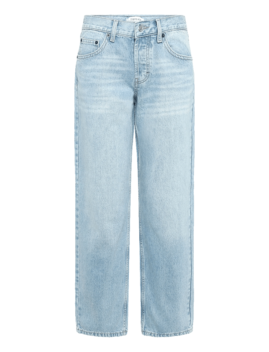 Topshop - TSEMBER LR WIDE DNM JEANS LB NOOS - brede jeans - light blue denim - 0