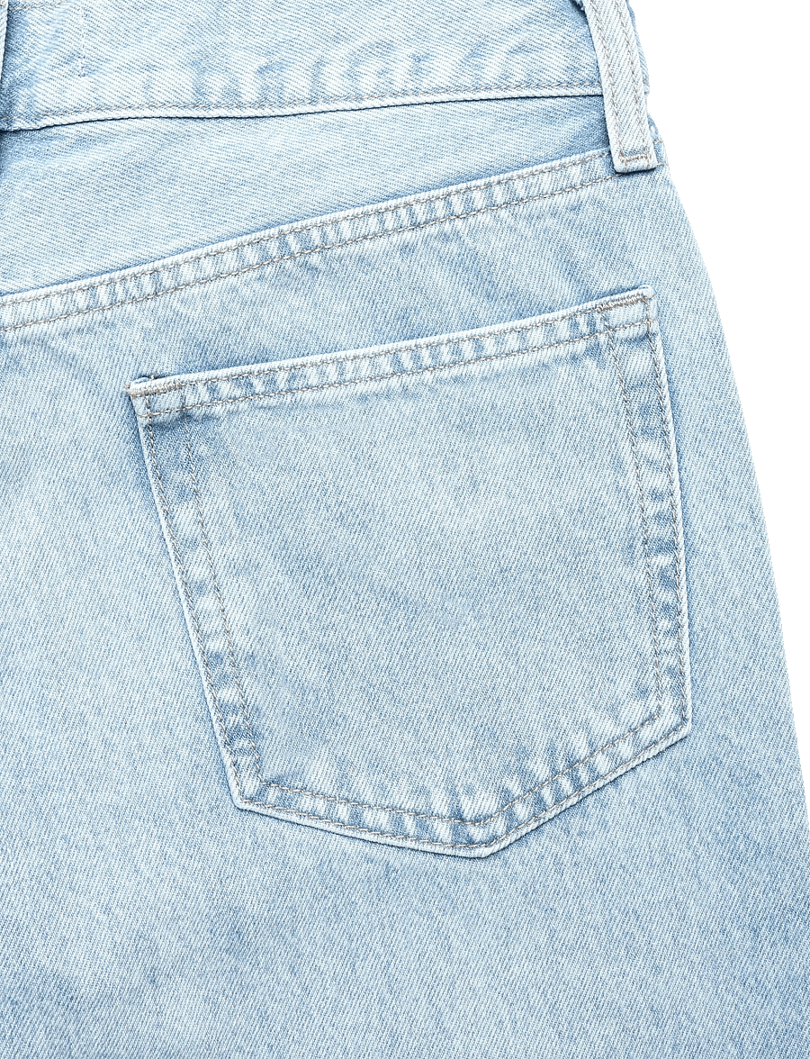 Topshop - TSEMBER LR WIDE DNM JEANS LB NOOS - brede jeans - light blue denim - 4