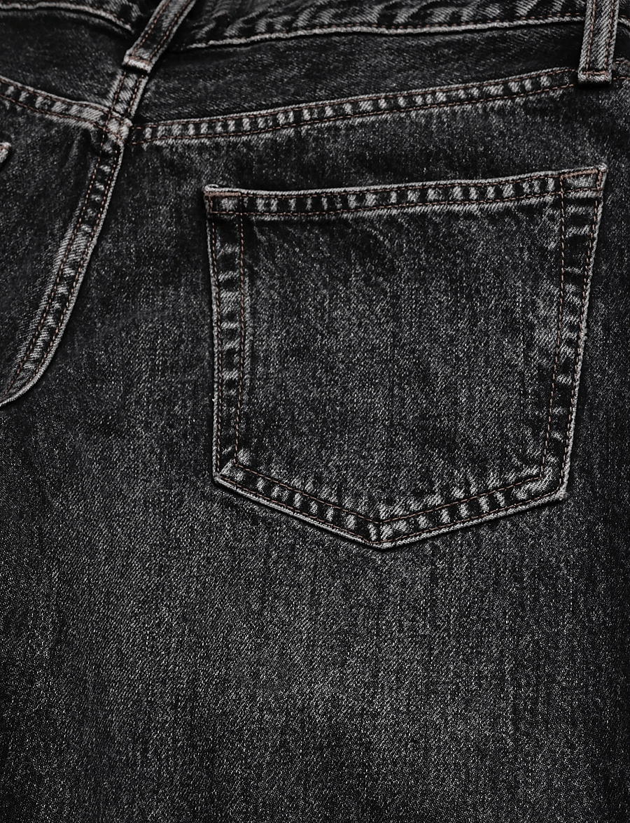 Topshop - TSEMBER LR WIDE DNM JEANS BLW NOOS - brede jeans - black denim - 2