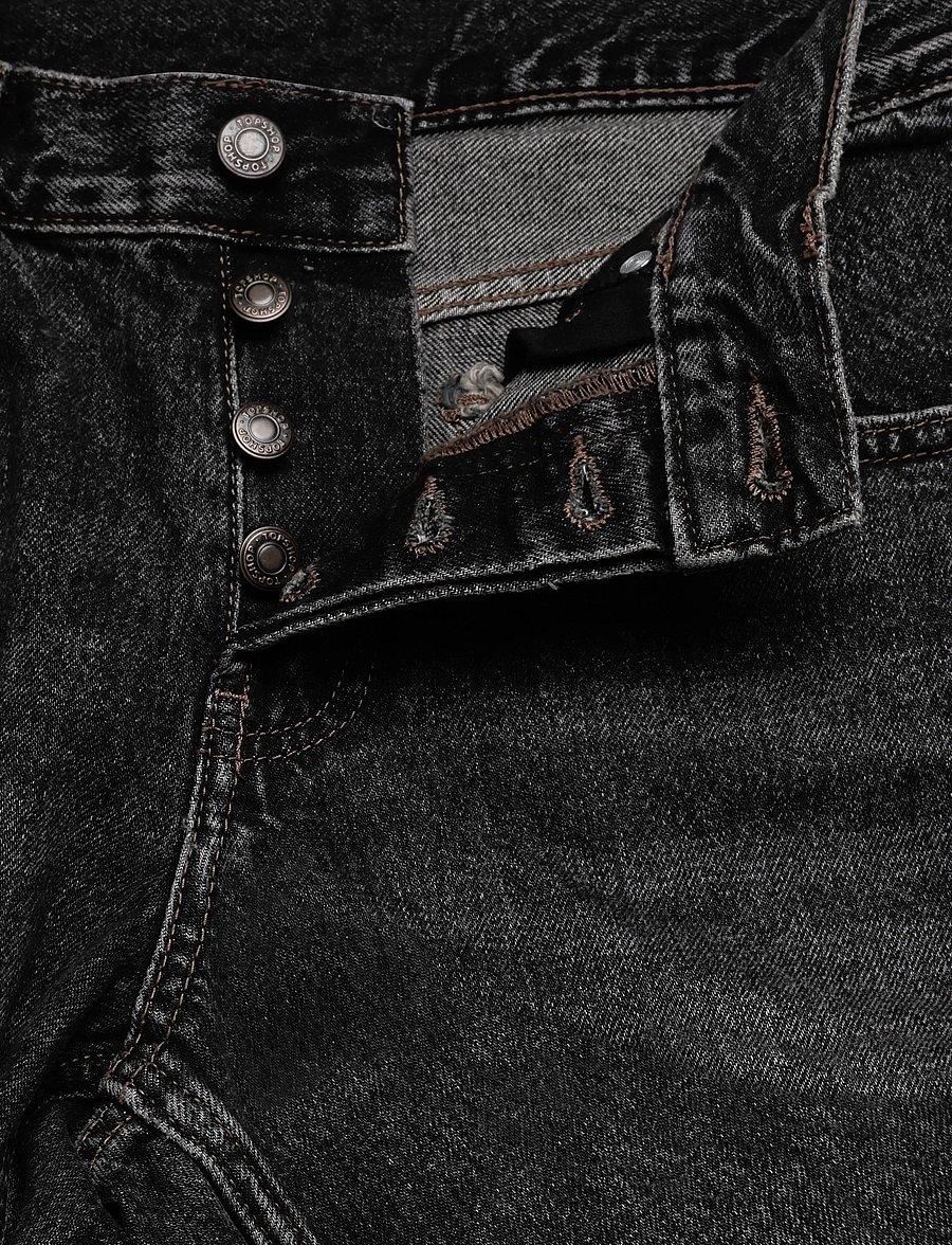 Topshop - TSEMBER LR WIDE DNM JEANS BLW NOOS - brede jeans - black denim - 3