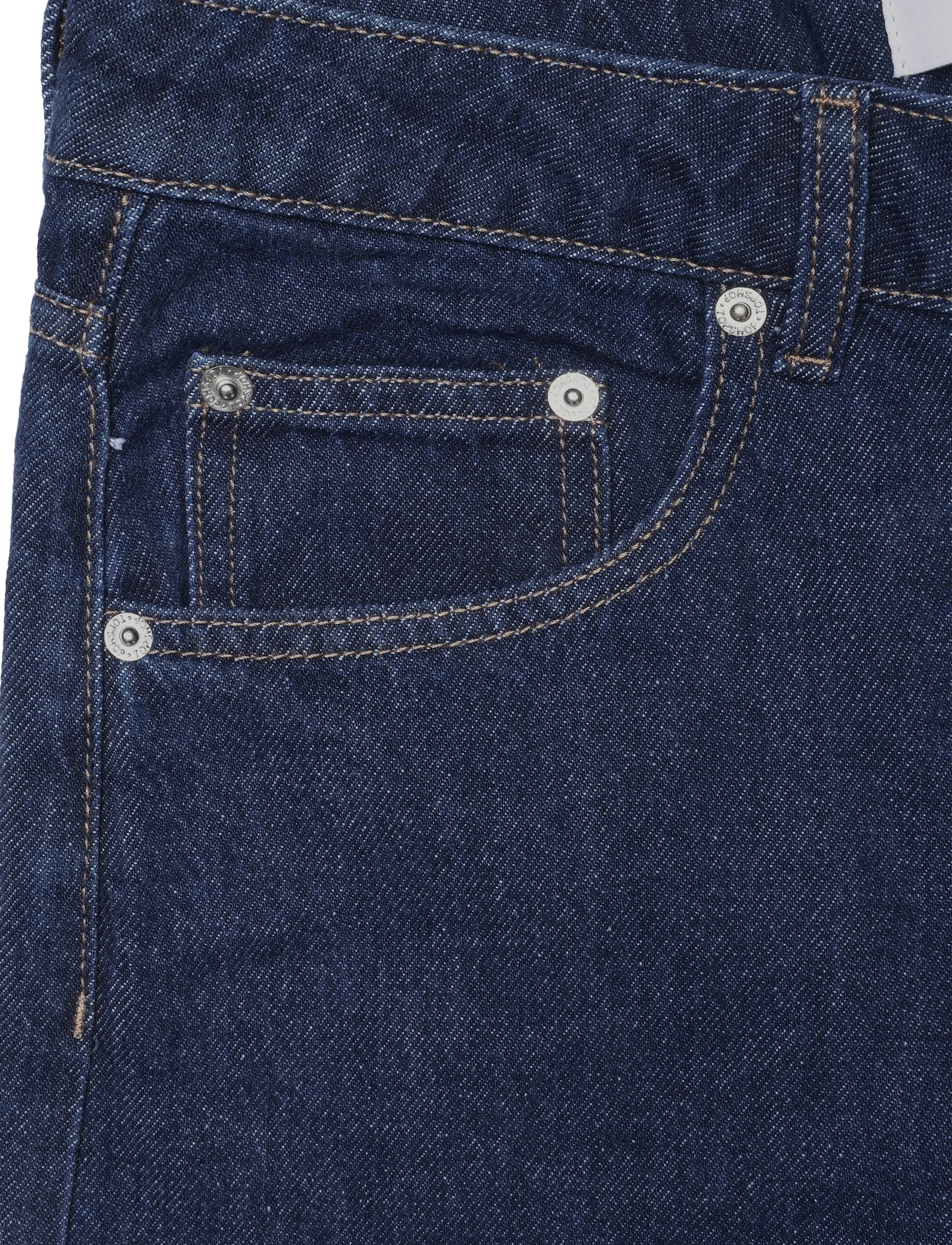 Topshop - TSBARREL HR DENIM JEANS DB NOOS - barrel jeans - dark blue denim - 2