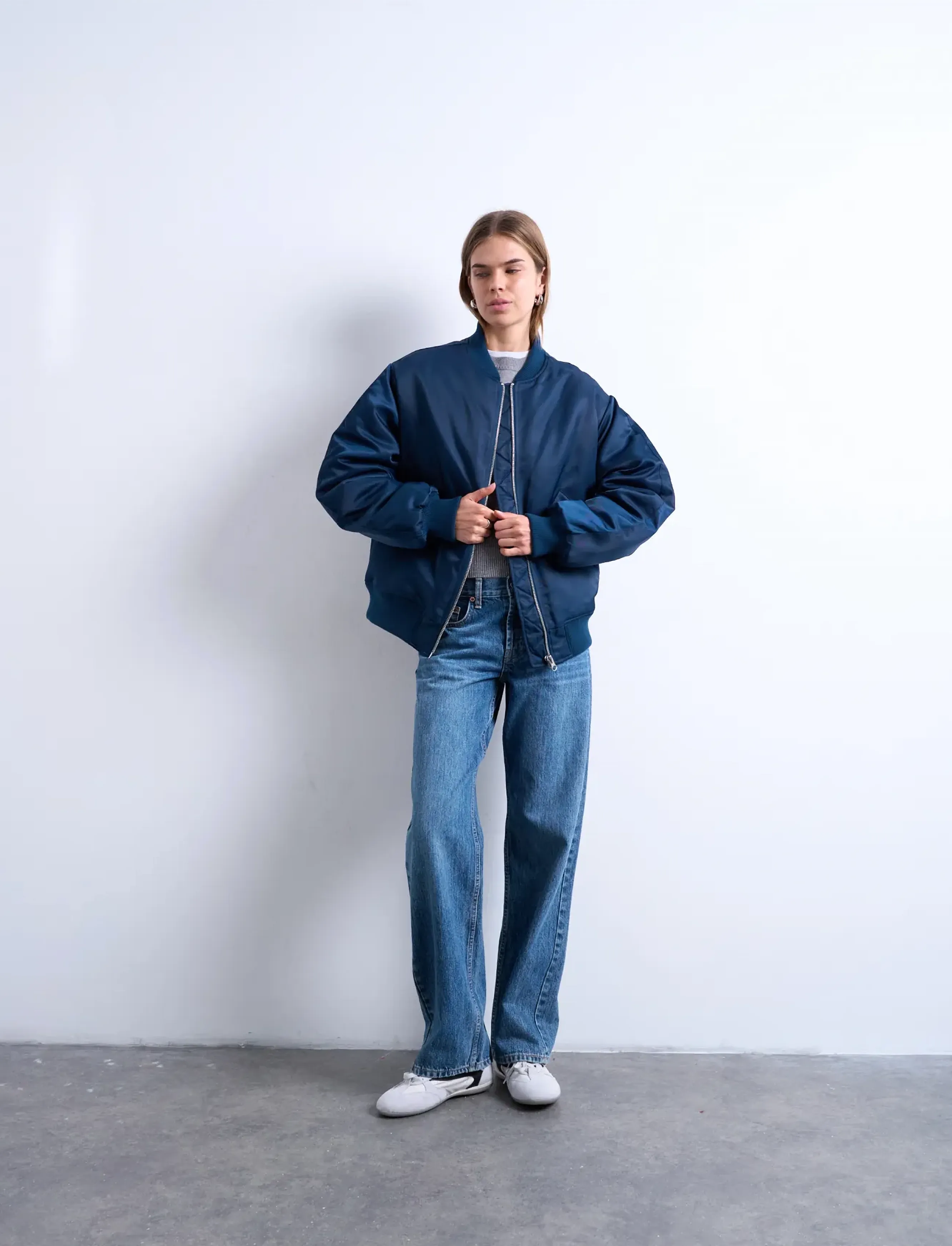 Topshop - TSAVA BOMBER - spring jackets - navy blazer - 0