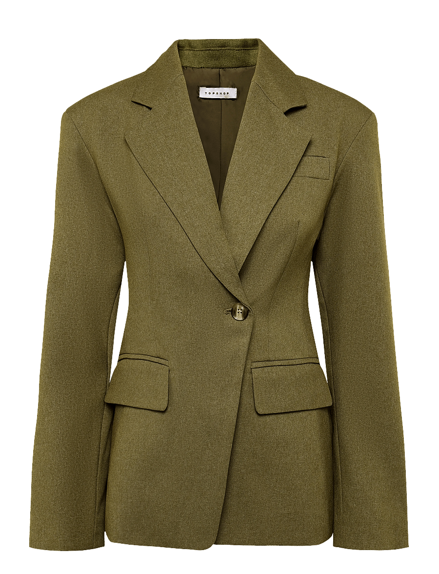 Topshop - TSSOPHIA PADDED SHOULDER BLAZER - simply taupe - 0
