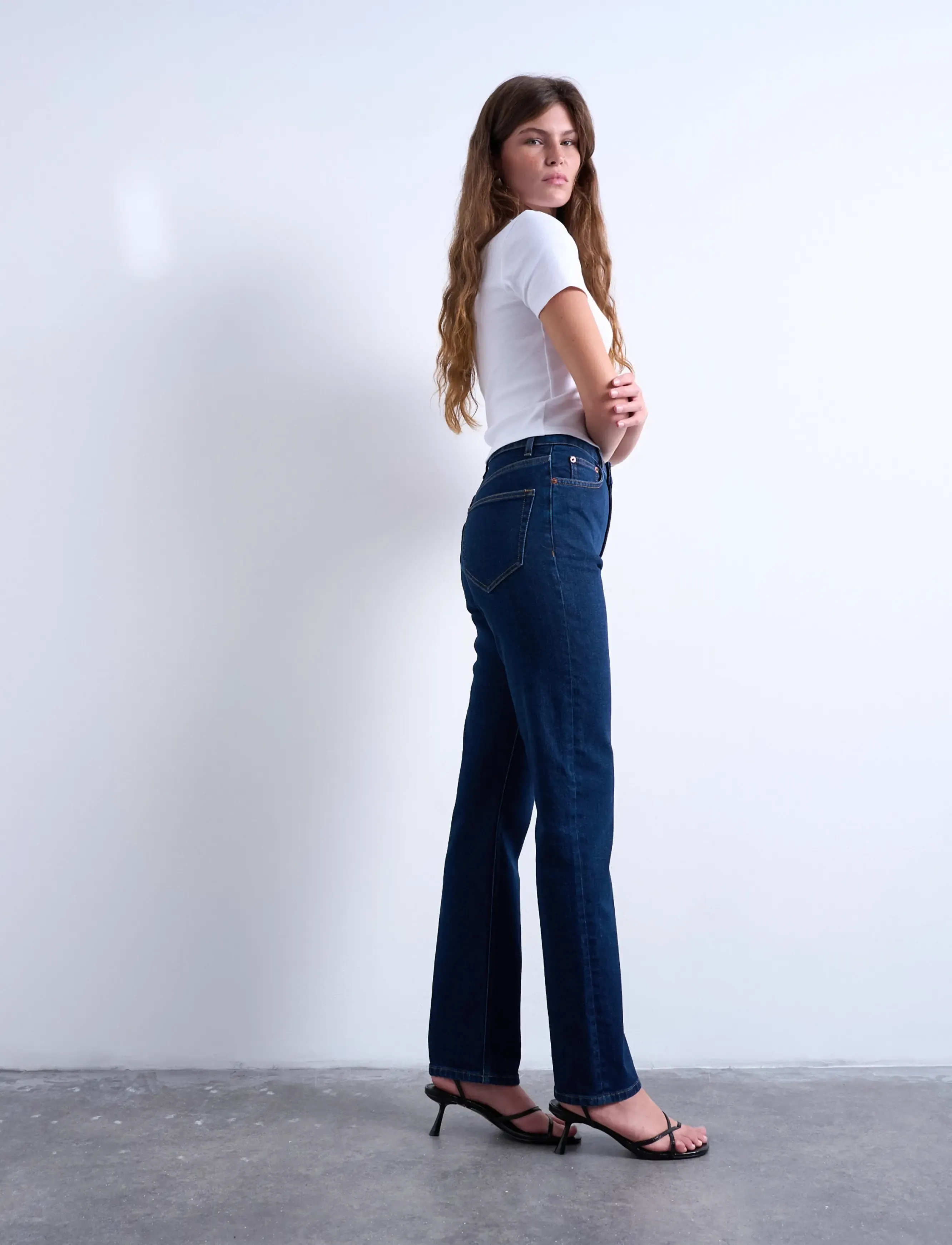 Topshop - TSDREE HR SLIM DNM JEANS DB - slim fit džinsi - dark blue denim - 5