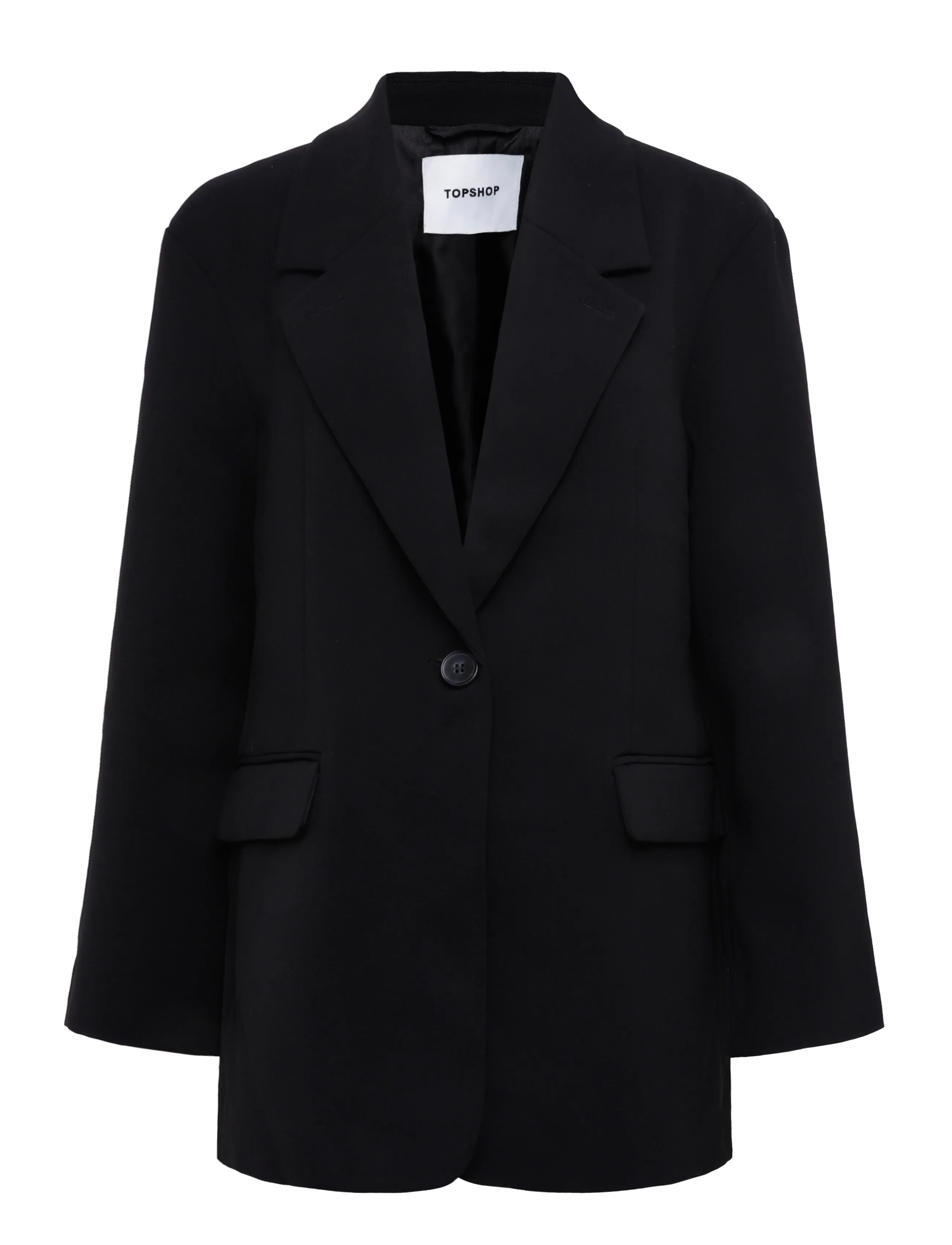 Topshop TSLOUISE OVERSIZED BLAZER TLR NOOS - Blazer - BLACK / black