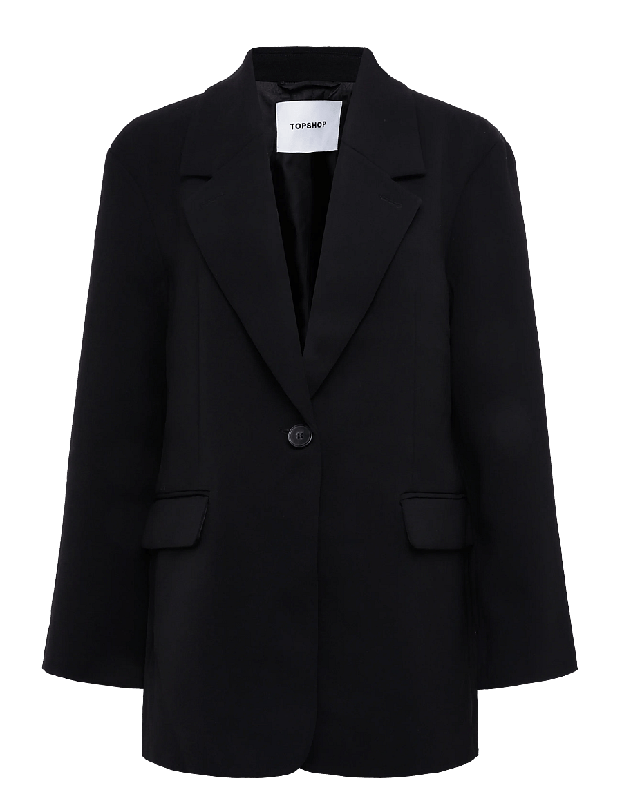 Topshop - TSLOUISE OVERSIZED BLAZER TLR NOOS - oversize blazer - black - 1
