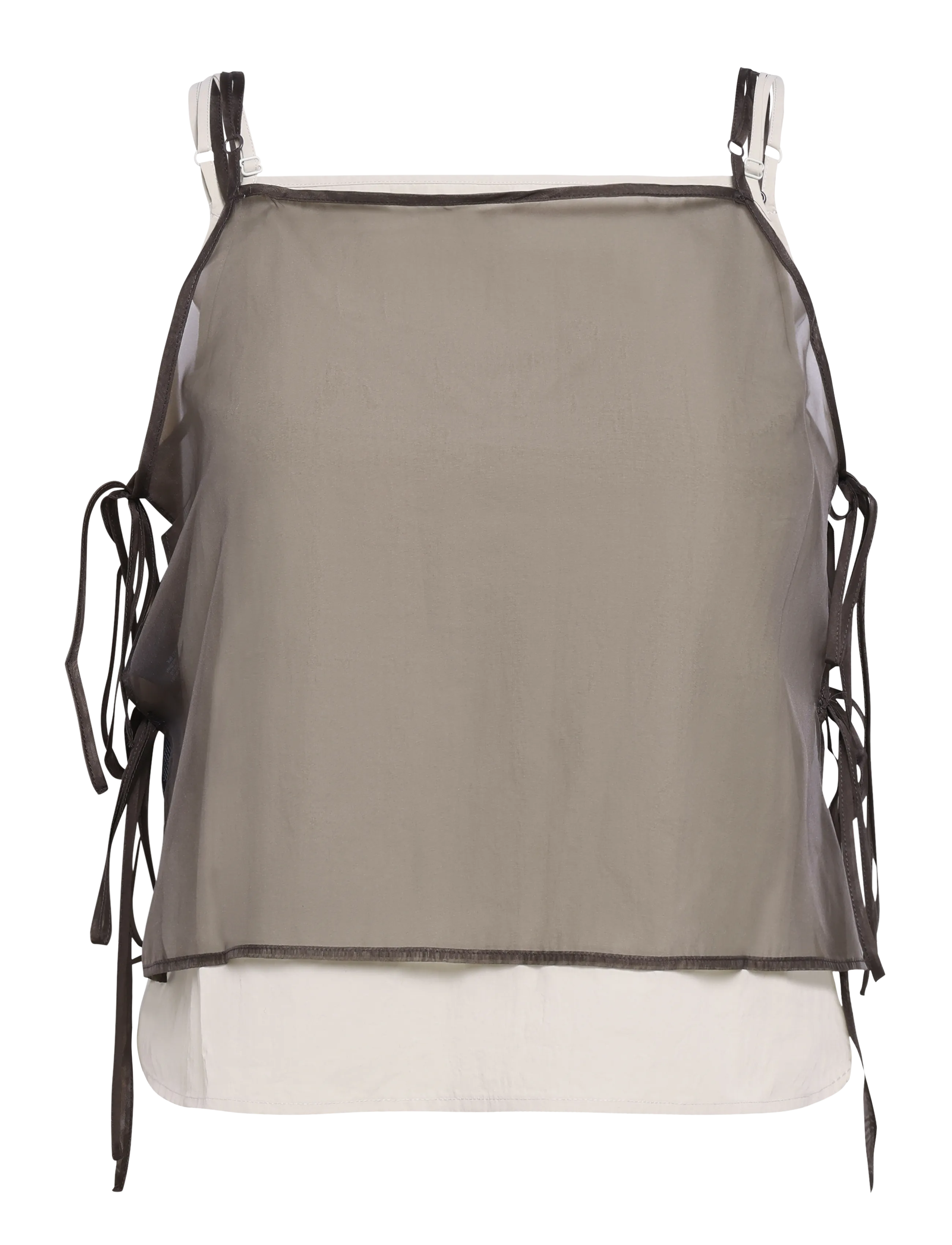 Topshop TSTILDA SIDE TIE CAMI TOP WVN - Riided - CHOCOLATE BROWN / brown