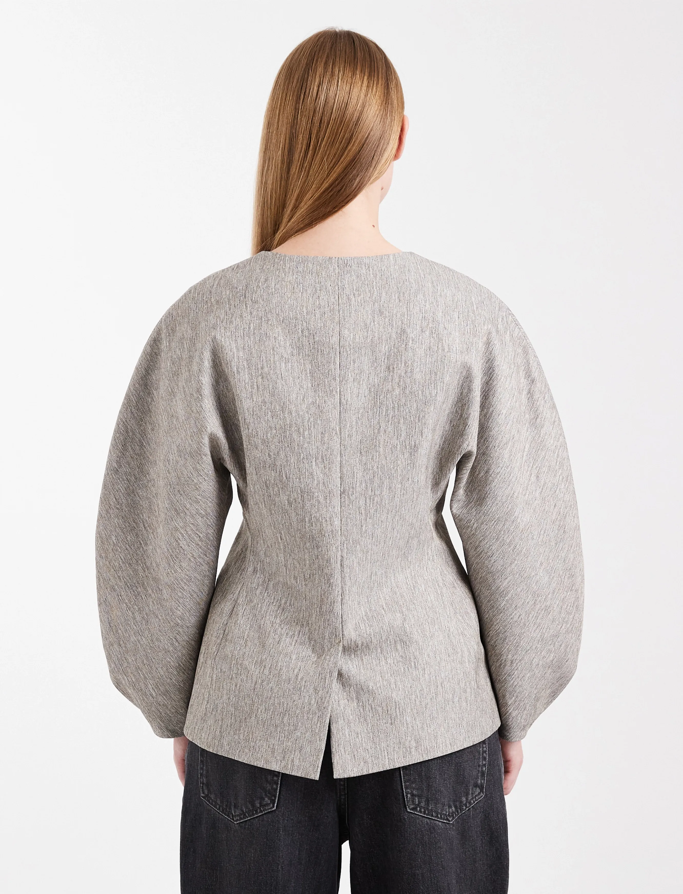 TOPSHOP Tstona Collarless Blazer Wvn dam – bild 2