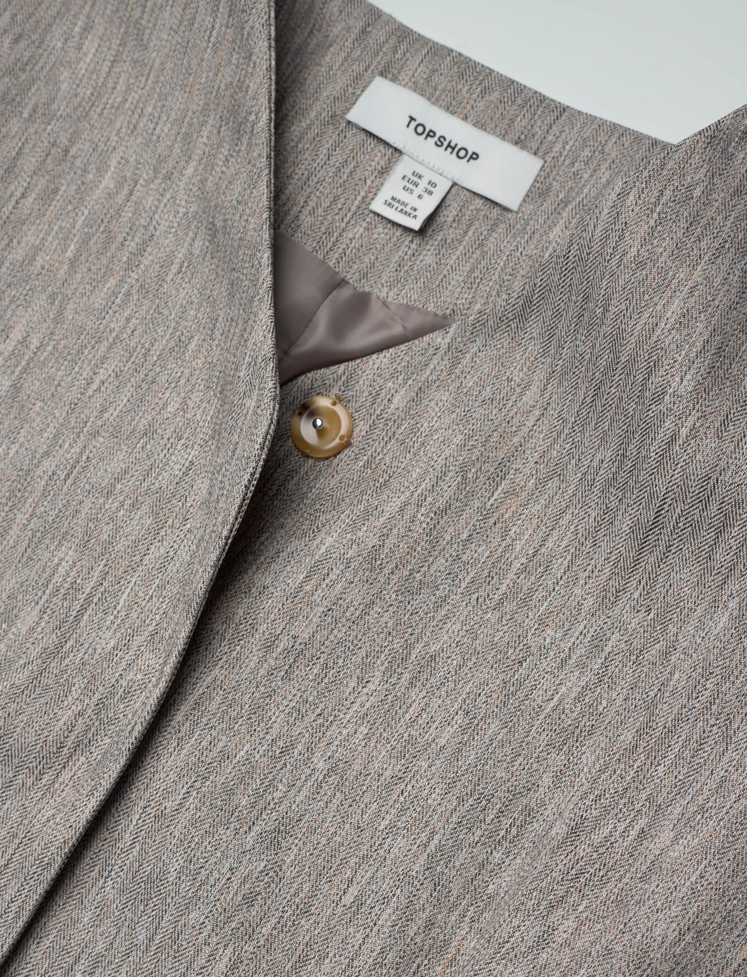 Topshop - TSTONA COLLARLESS BLAZER WVN - simply taupe - 5