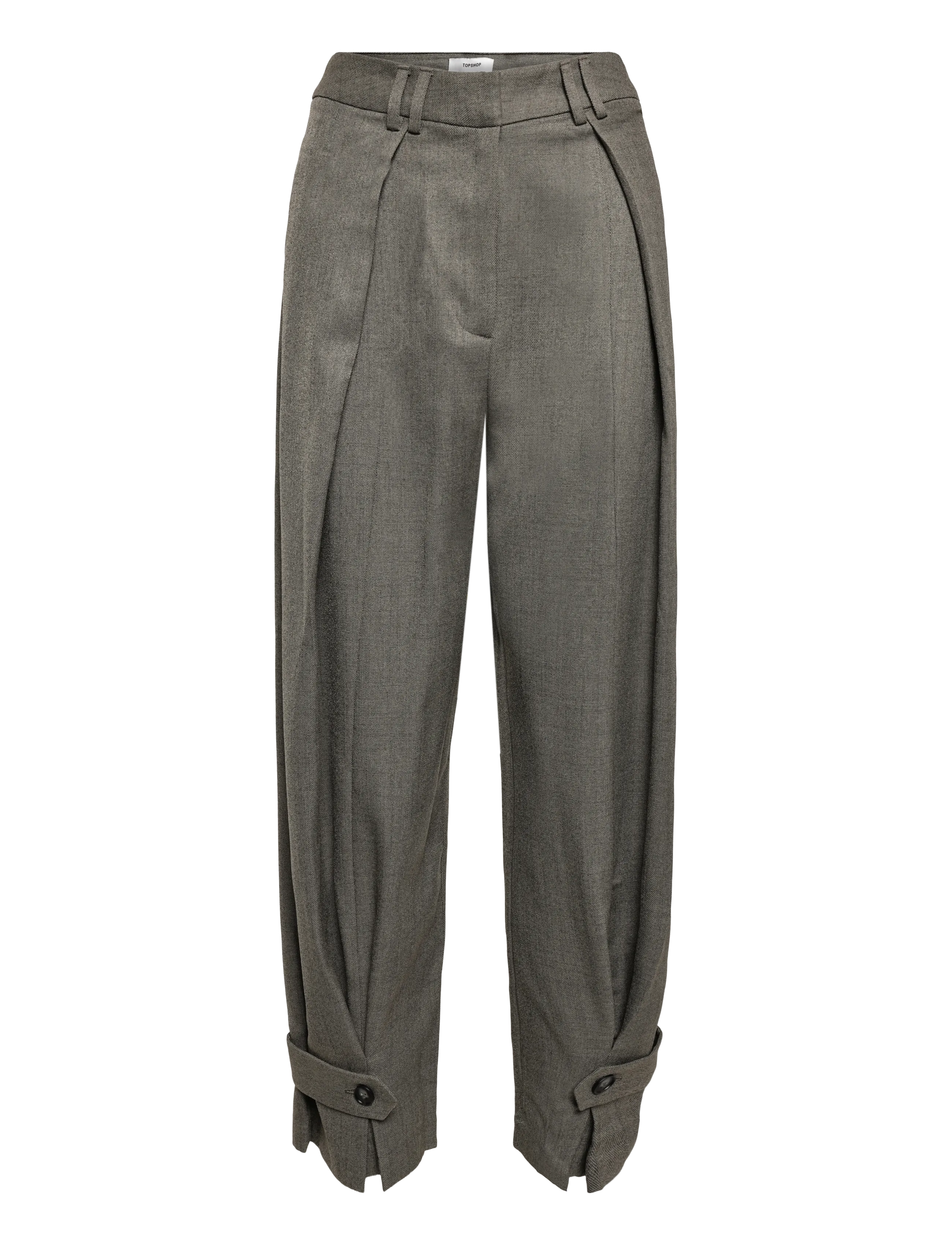 Topshop - TSTULLA TAILORED TROUSERS WVN - abbey stone - 1