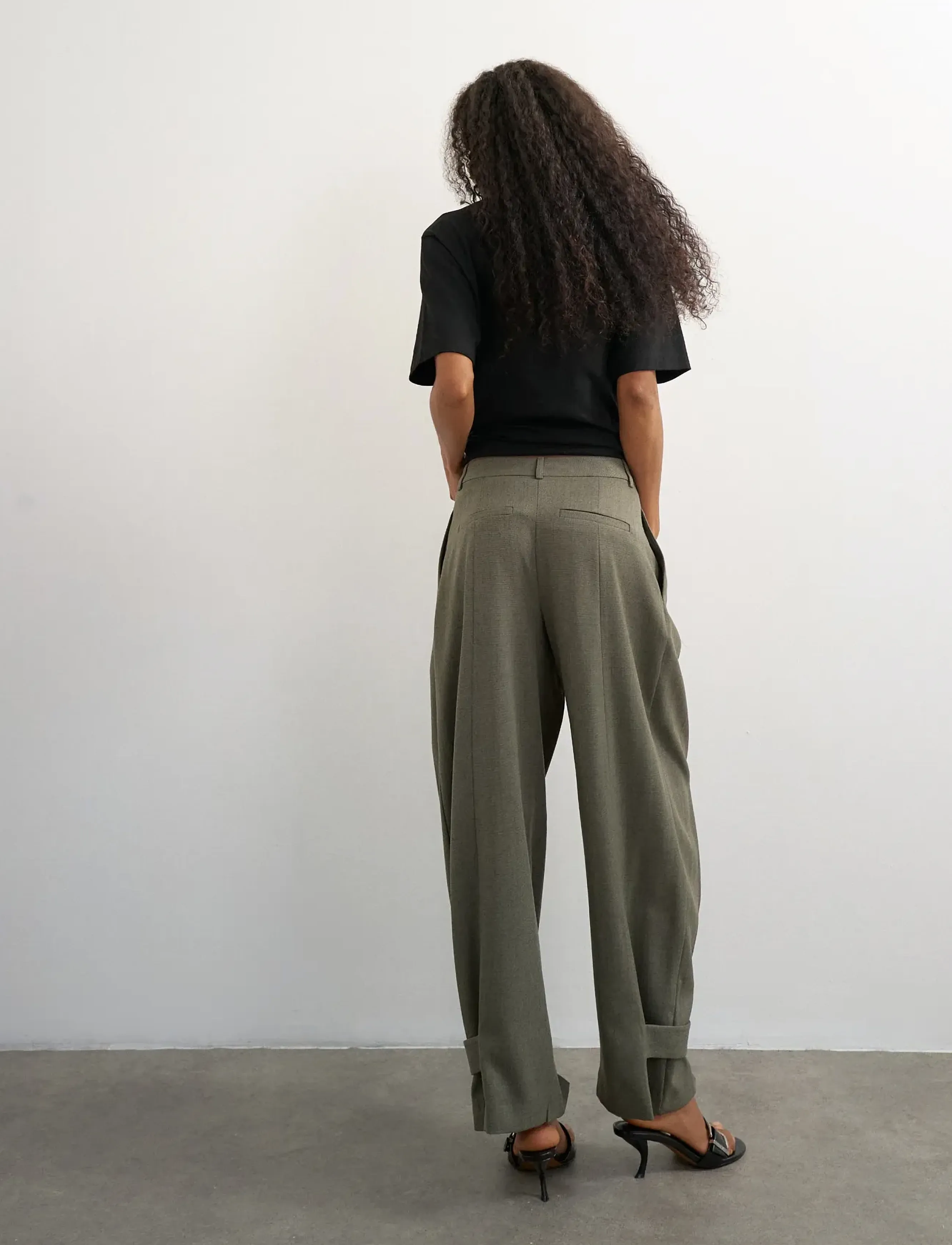 Topshop - TSTULLA TAILORED TROUSERS WVN - abbey stone - 3