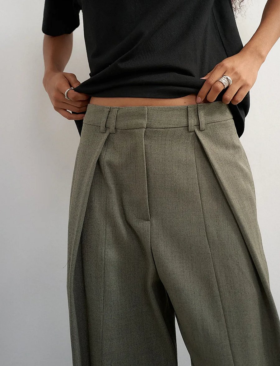 Topshop - TSTULLA TAILORED TROUSERS WVN - anzugshosen - abbey stone - 4