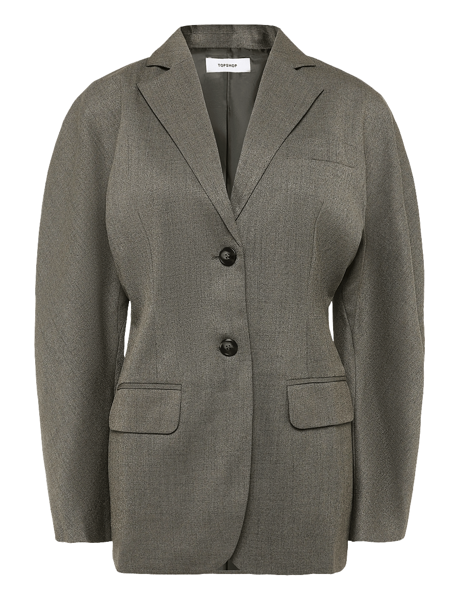 Topshop - TSTULLA SOFT SILHOUTTE BLAZER WVN - abbey stone - 1