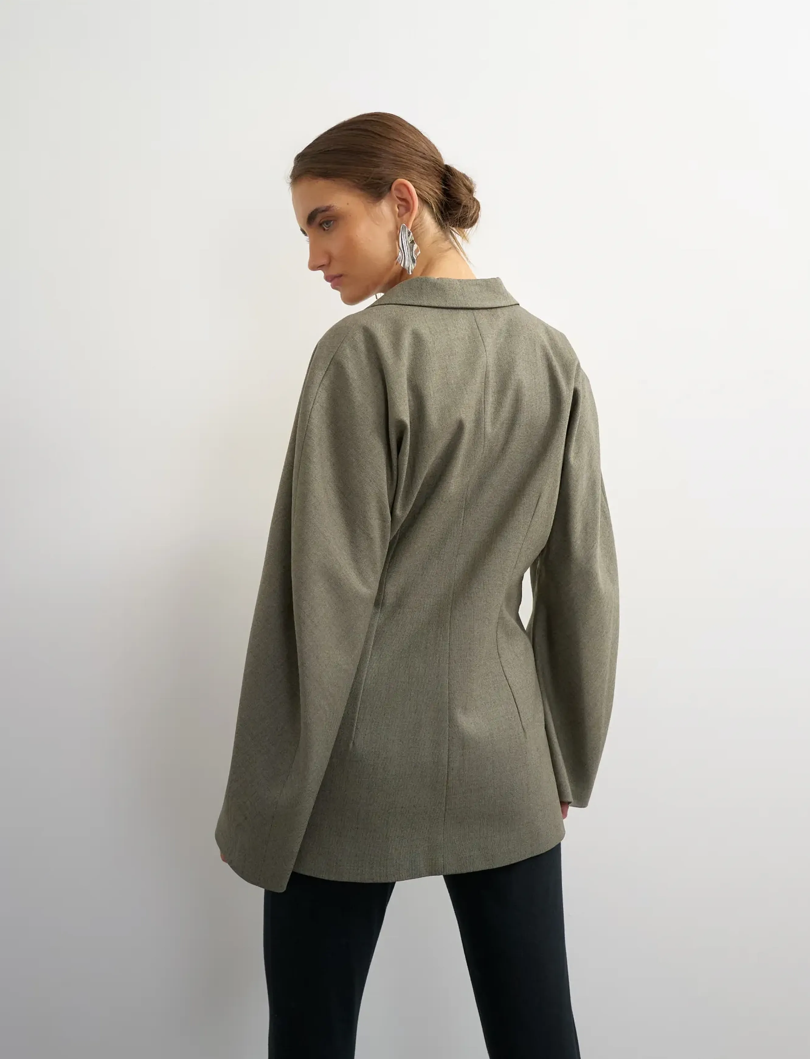 Topshop - TSTULLA SOFT SILHOUTTE BLAZER WVN - abbey stone - 3