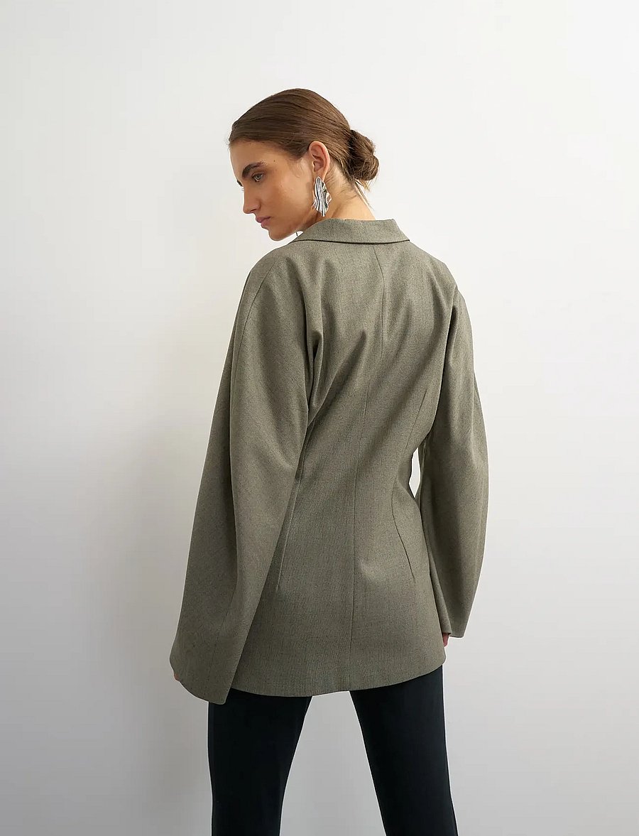 Topshop - TSTULLA SOFT SILHOUTTE BLAZER WVN - abbey stone - 3