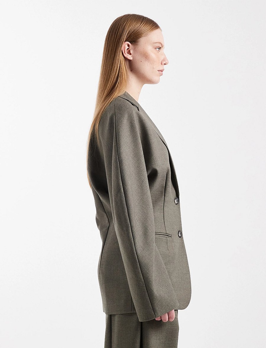 Topshop - TSTULLA SOFT SILHOUTTE BLAZER WVN - abbey stone - 4