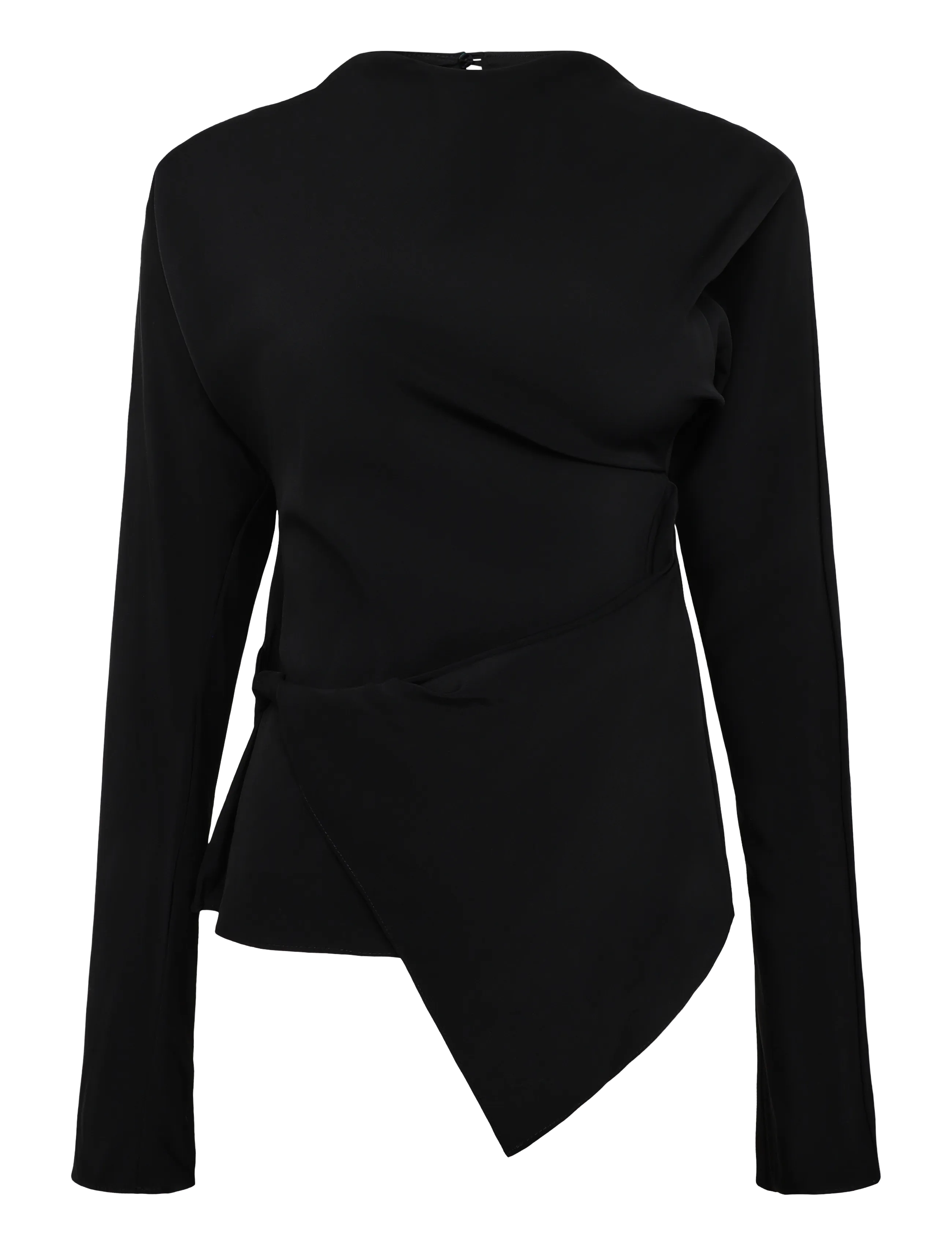 Topshop TSTIPPA BAT SLEEVE TOP WVN - Langærmede toppe - BLACK / black