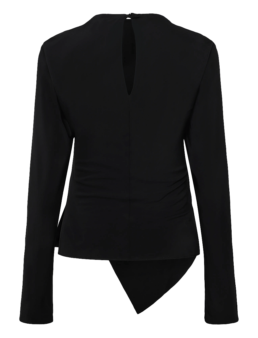 Topshop - TSTIPPA BAT SLEEVE TOP WVN - black - 2