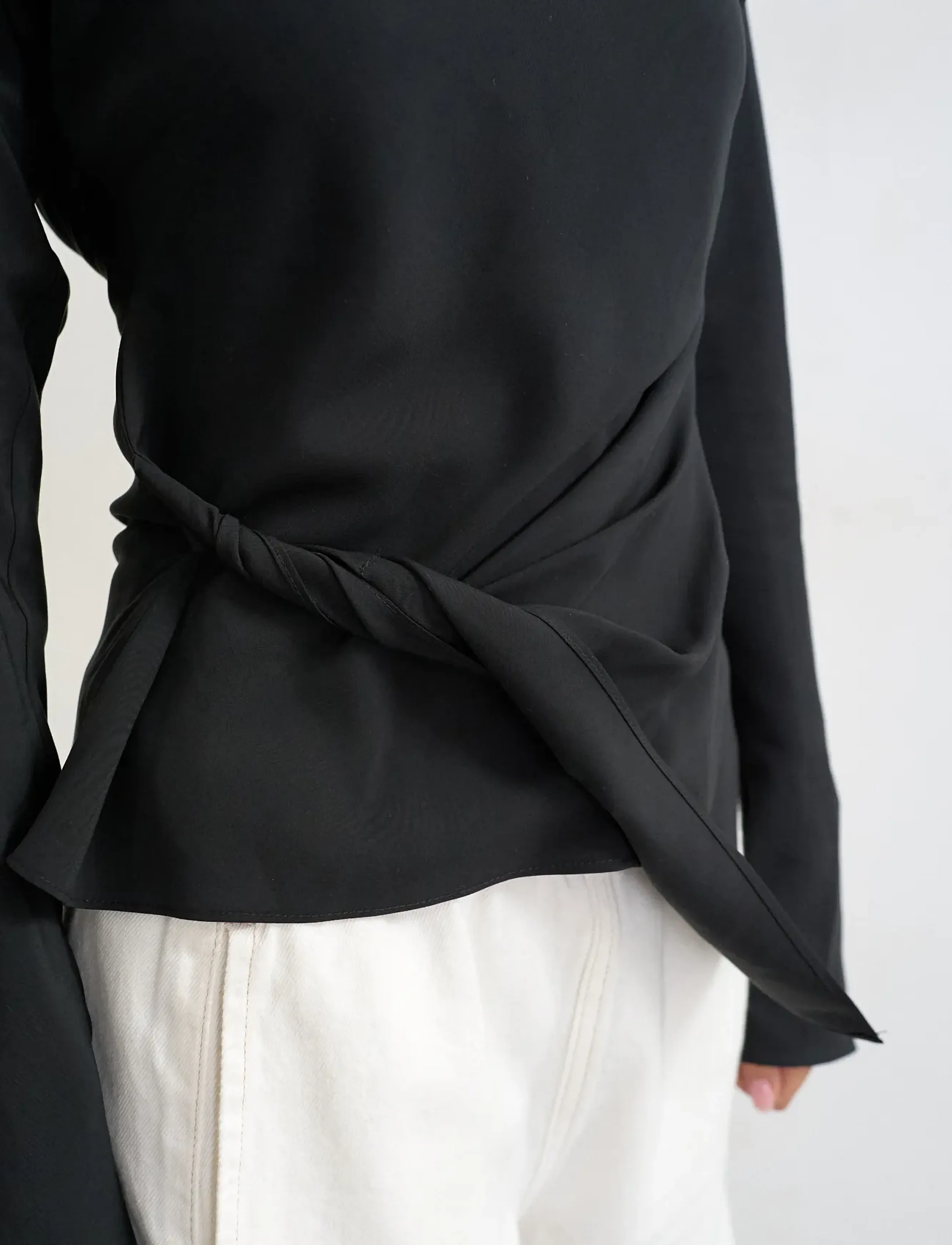Topshop - TSTIPPA BAT SLEEVE TOP WVN - black - 5