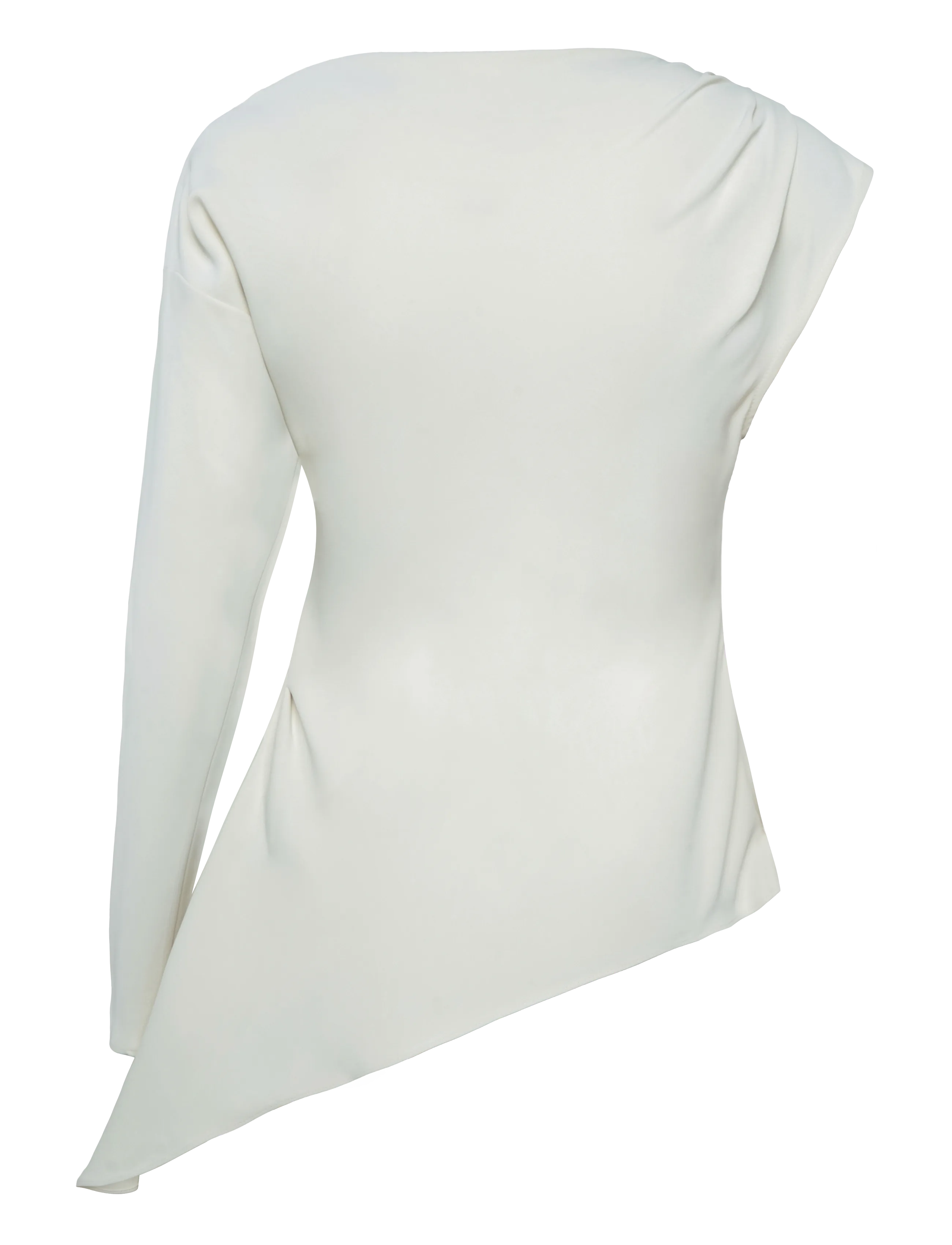 Topshop - TSTENA ONE SHOULDER LS TOP WVN - double cream - 2