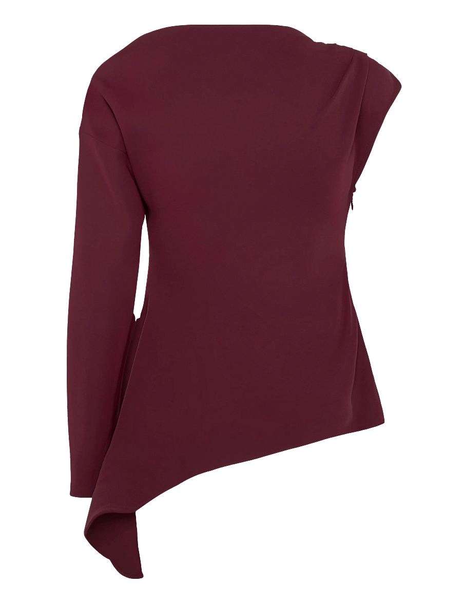 Topshop - TSTENA ONE SHOULDER LS TOP WVN - langærmede bluser - port - 2