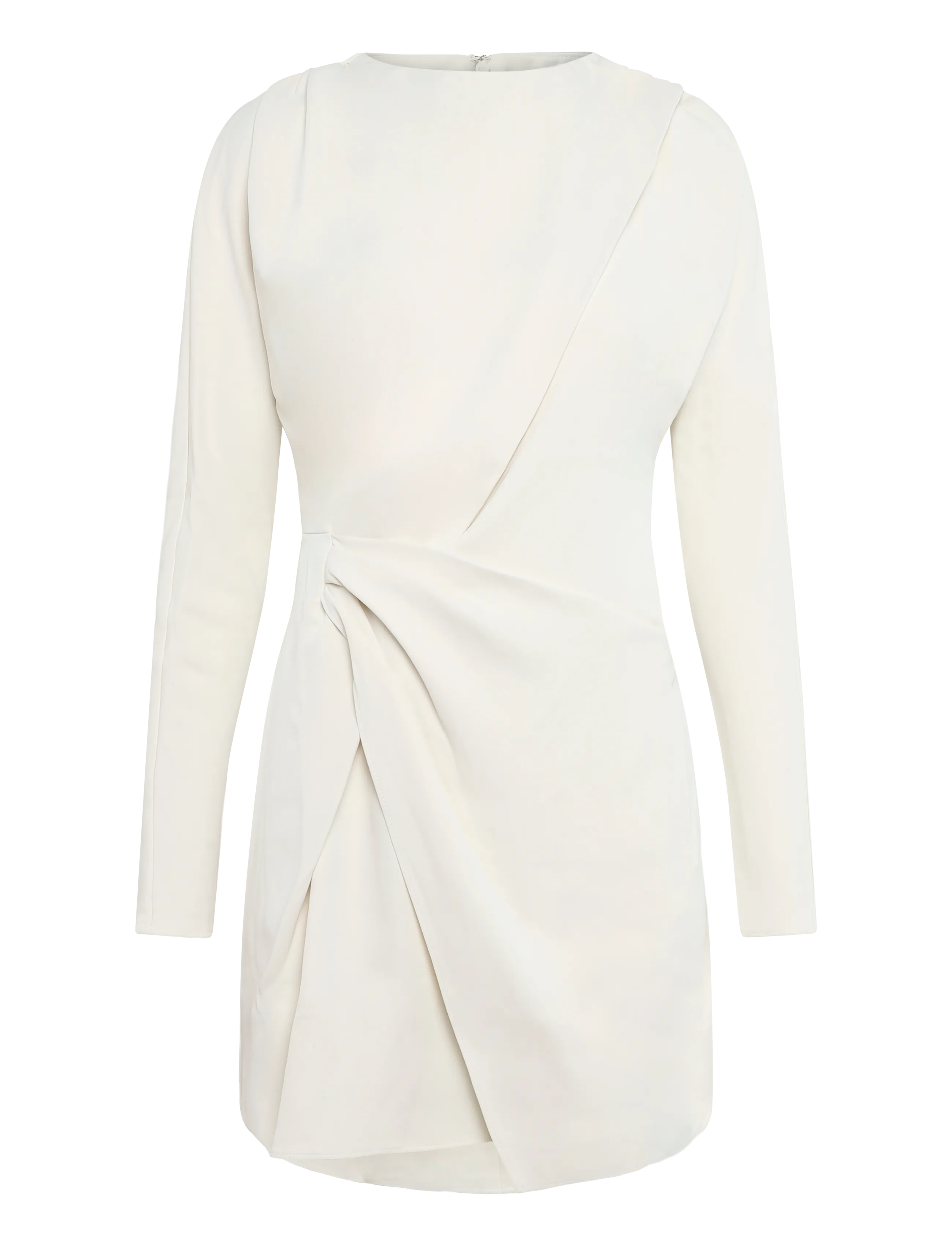 Topshop - TSTIVA LS HIGH NECK MINI DRESS WVN - cocktailkjoler - eggwhite - 1