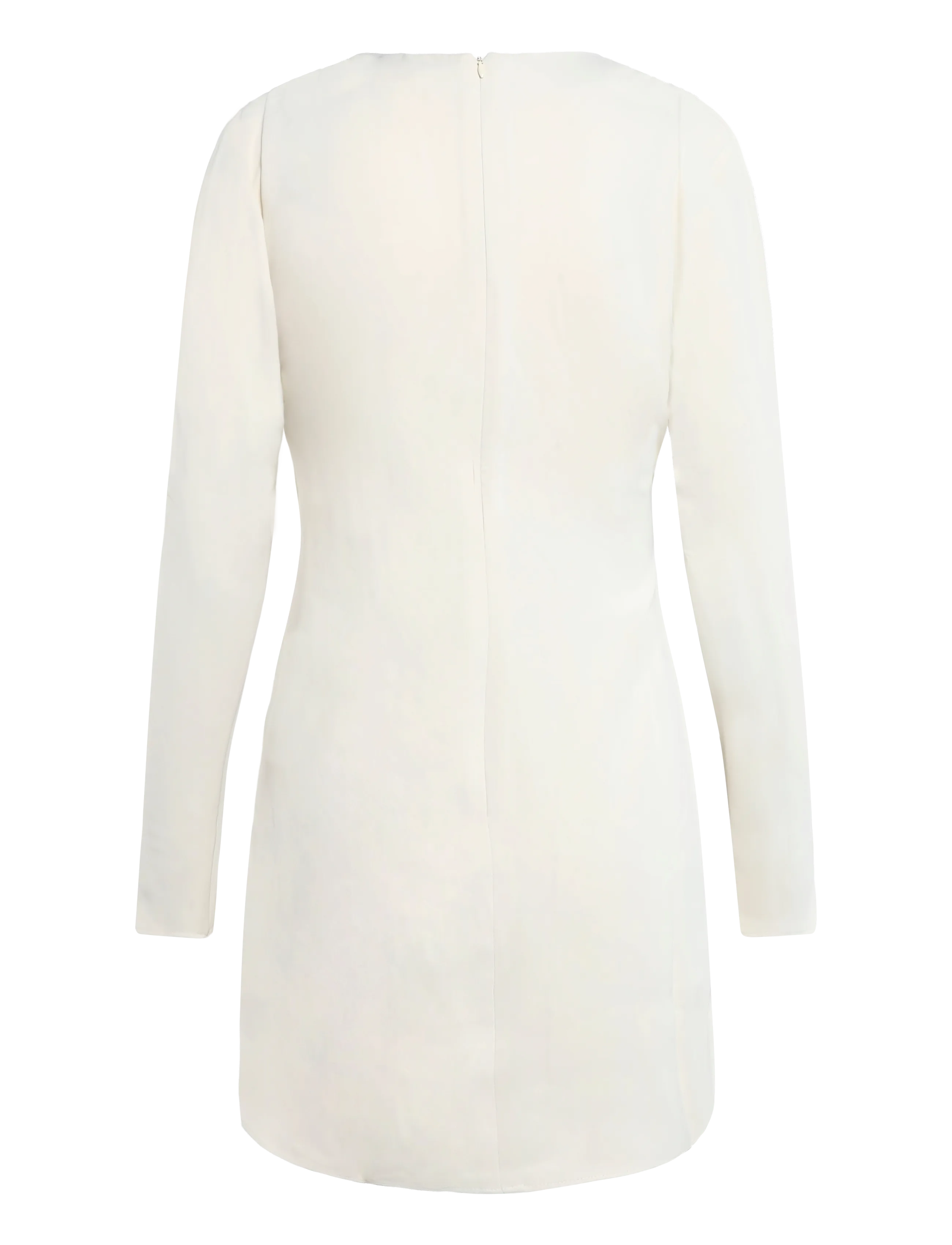 Topshop - TSTIVA LS HIGH NECK MINI DRESS WVN - cocktailkjoler - eggwhite - 2