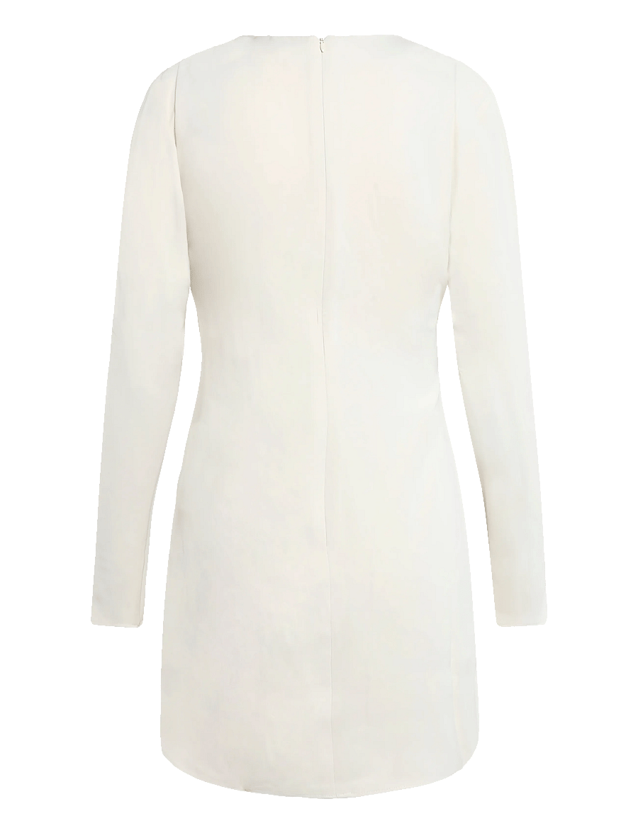 Topshop - TSTIVA LS HIGH NECK MINI DRESS WVN - cocktailkjoler - eggwhite - 2