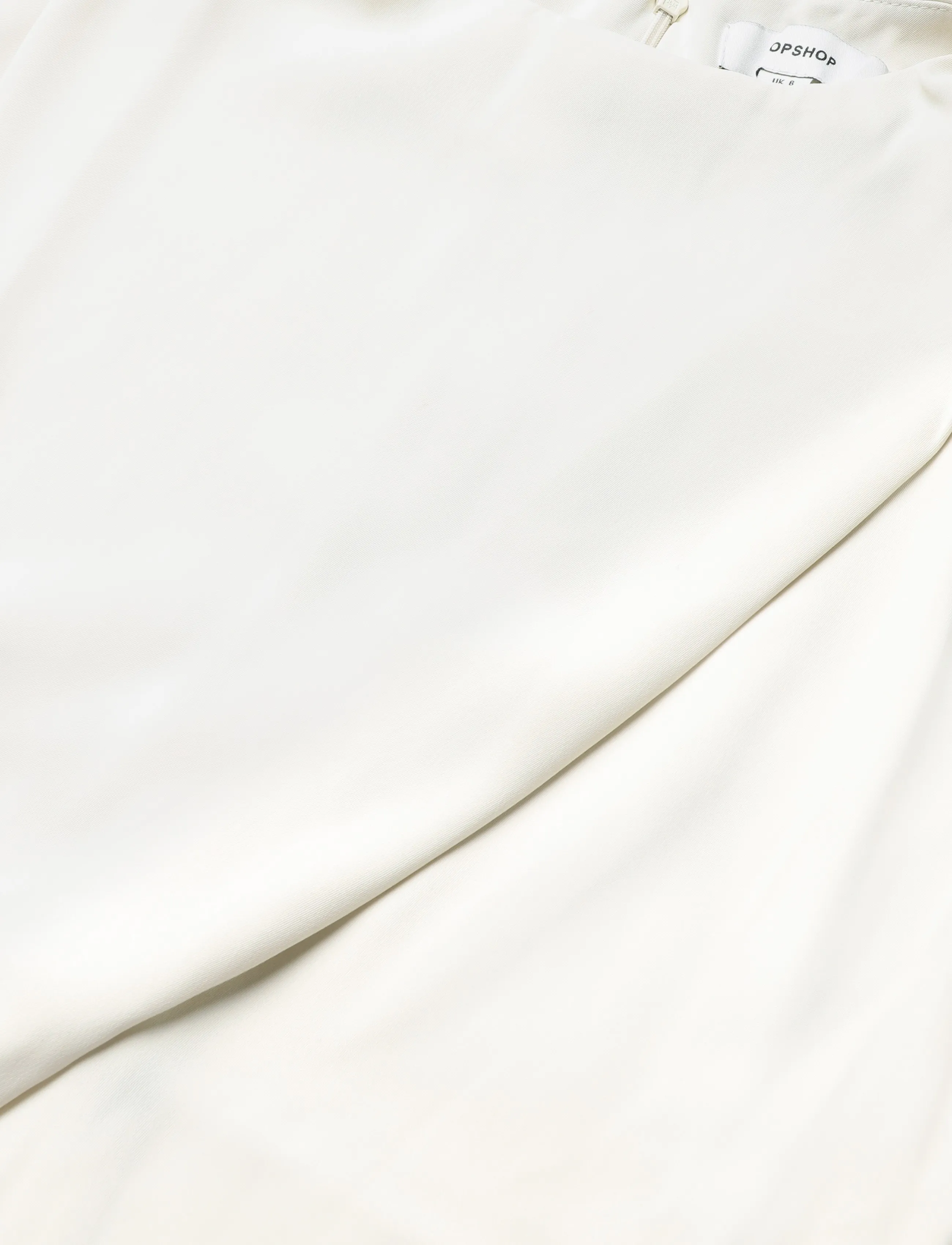 Topshop - TSTIVA LS HIGH NECK MINI DRESS WVN - cocktailkjoler - eggwhite - 5