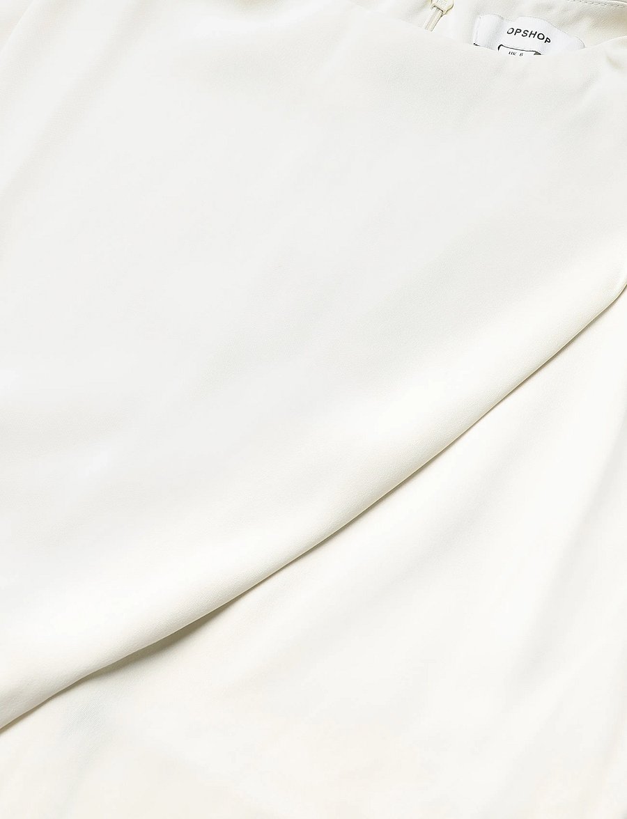 Topshop - TSTIVA LS HIGH NECK MINI DRESS WVN - cocktailkjoler - eggwhite - 5