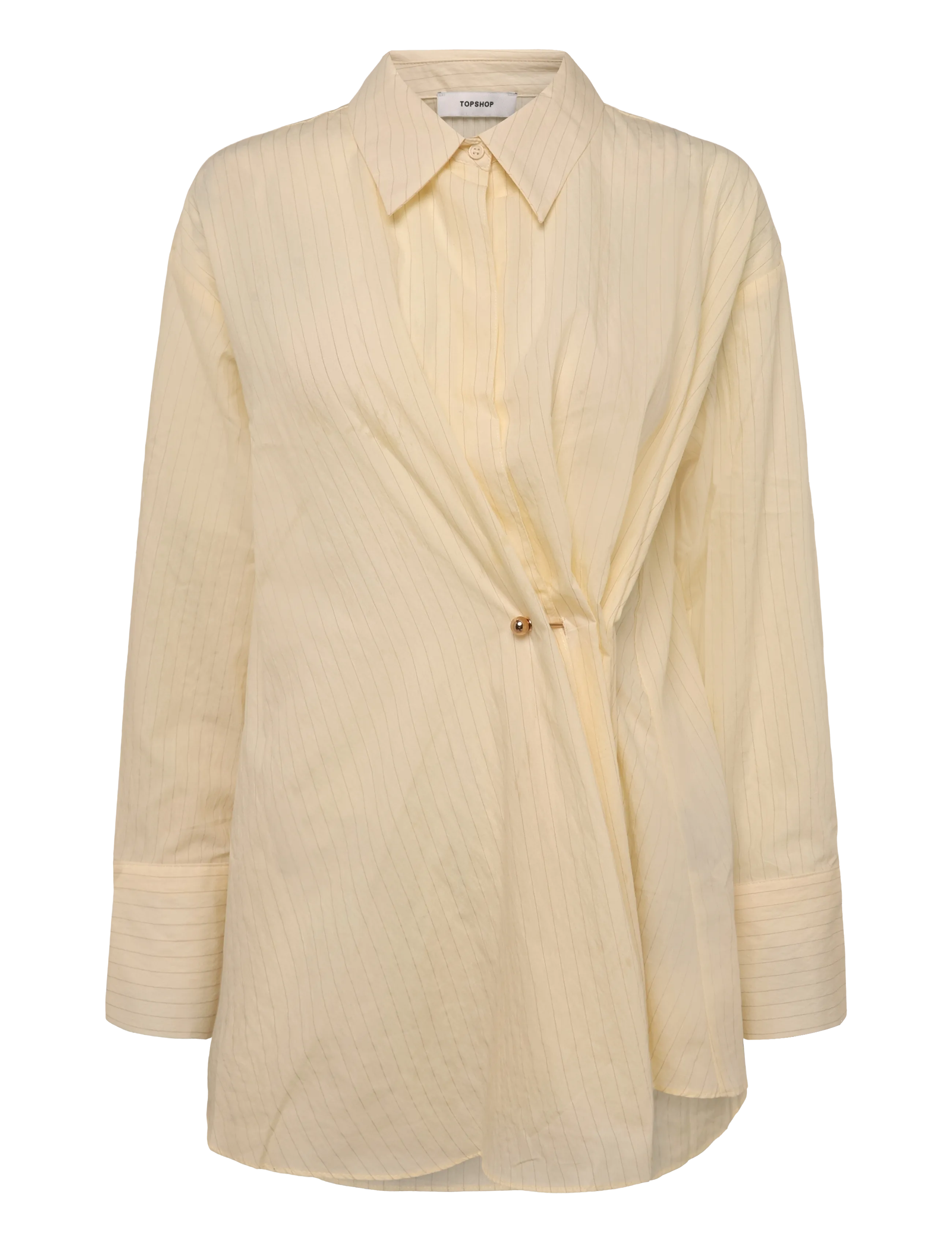 Topshop - TSELISA LS CINCH SHIRT WVN - langärmlige hemden - yellowtail - 1