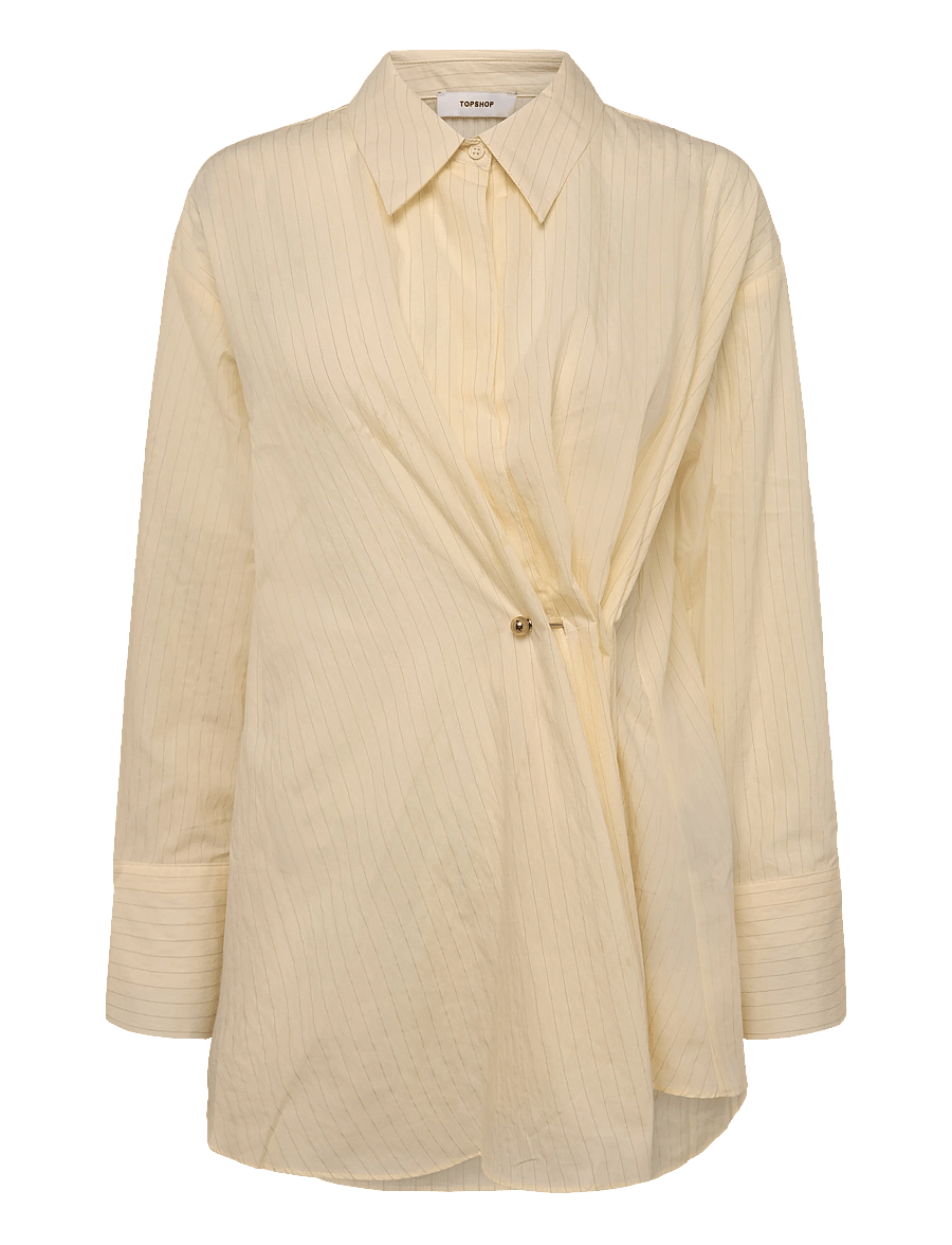 Topshop - TSELISA LS CINCH SHIRT WVN - langärmlige hemden - yellowtail - 1