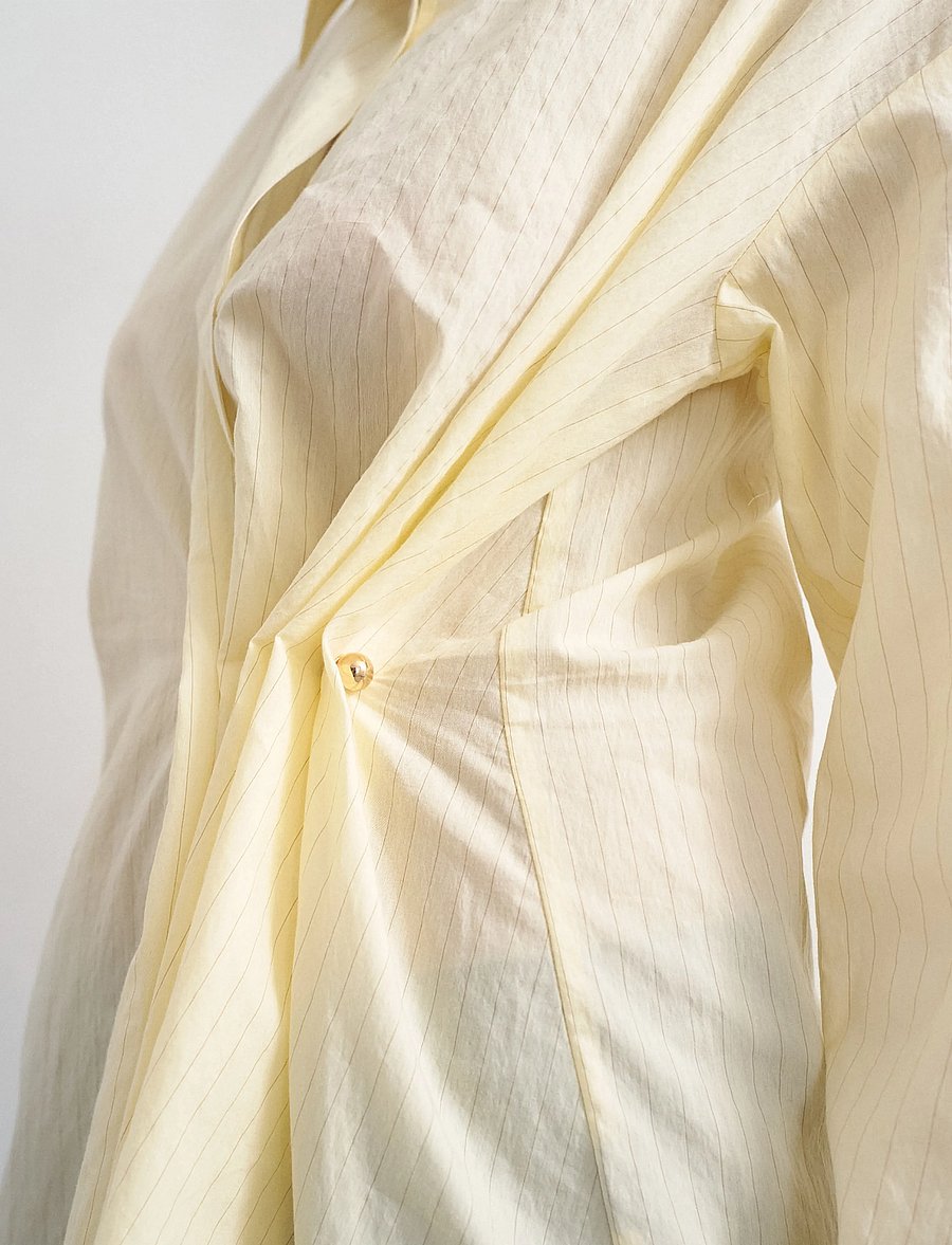 Topshop - TSELISA LS CINCH SHIRT WVN - langärmlige hemden - yellowtail - 5