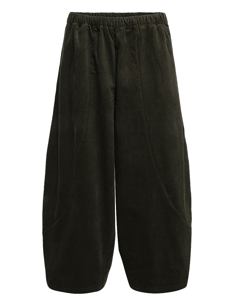 Topshop - TSEVA OVOIDE TROUSERS WVN - cordhosen - green bee - 1