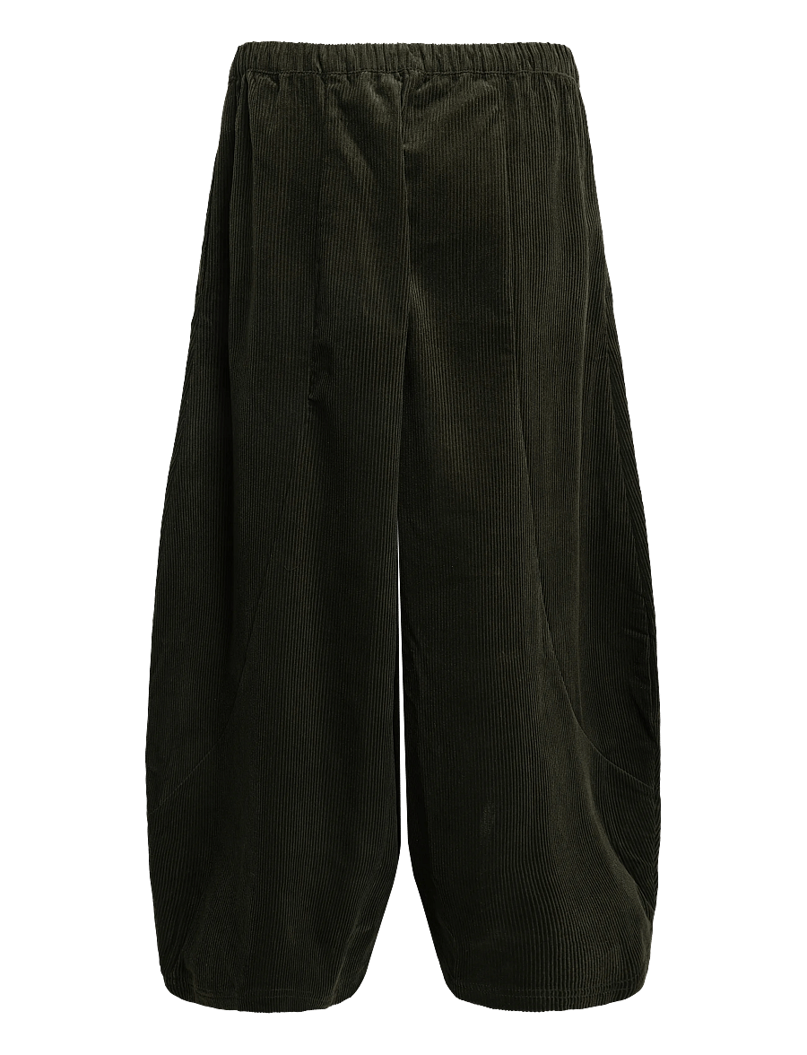 Topshop - TSEVA OVOIDE TROUSERS WVN - cordhosen - green bee - 2