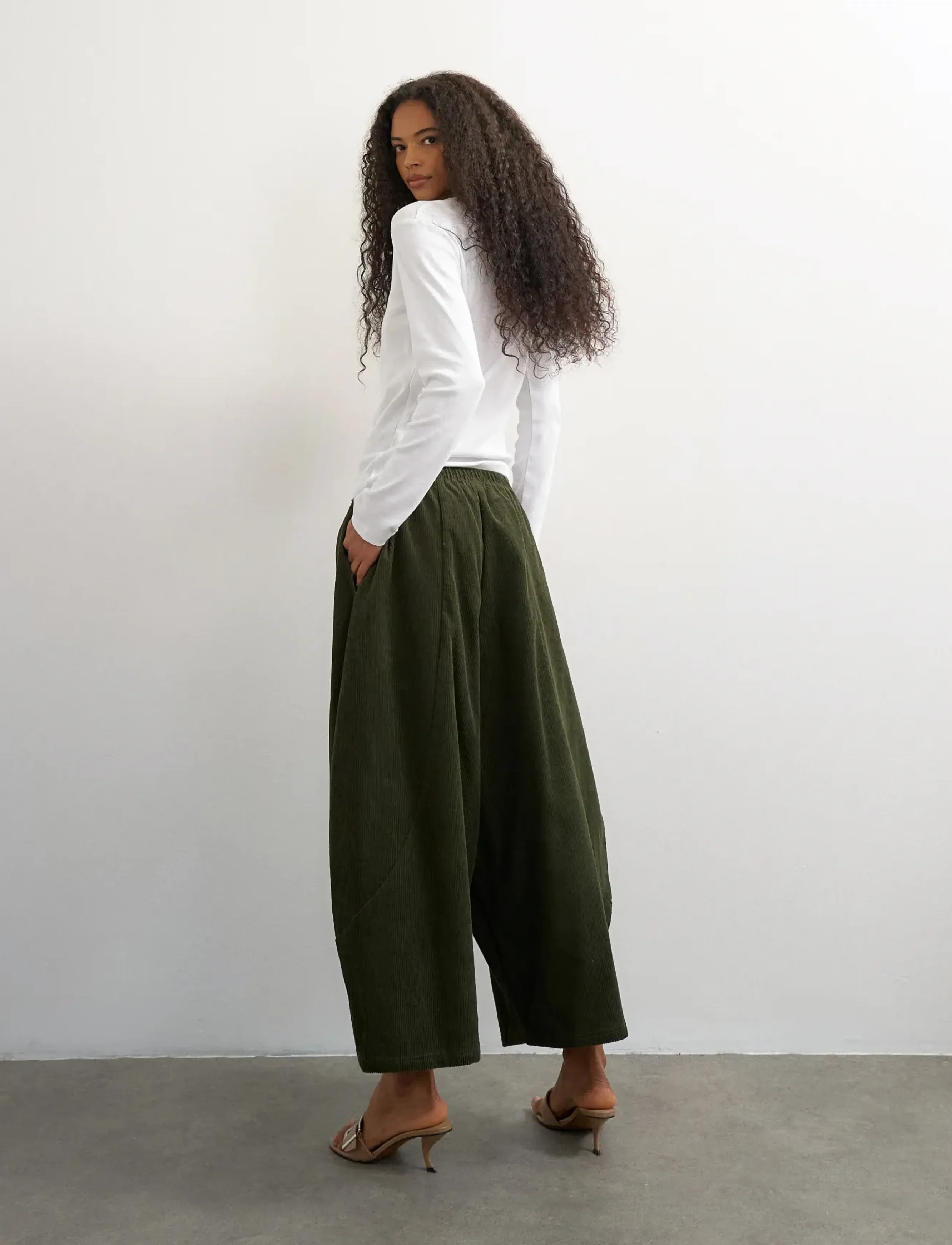 Topshop - TSEVA OVOIDE TROUSERS WVN - green bee - 3