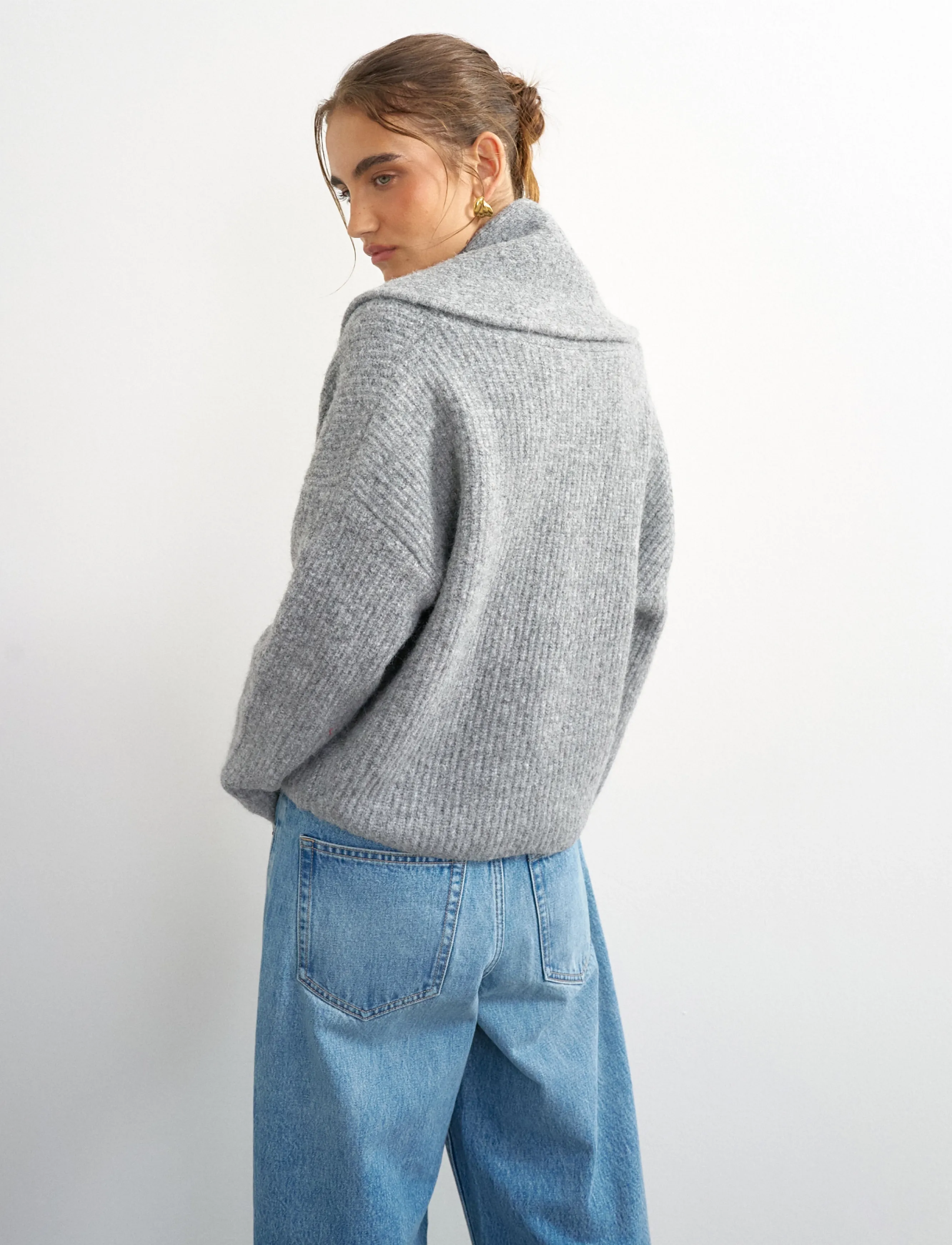 Topshop - TSFIE KNITTED CARDIGAN KNT - efterårstøj - smoke - 3