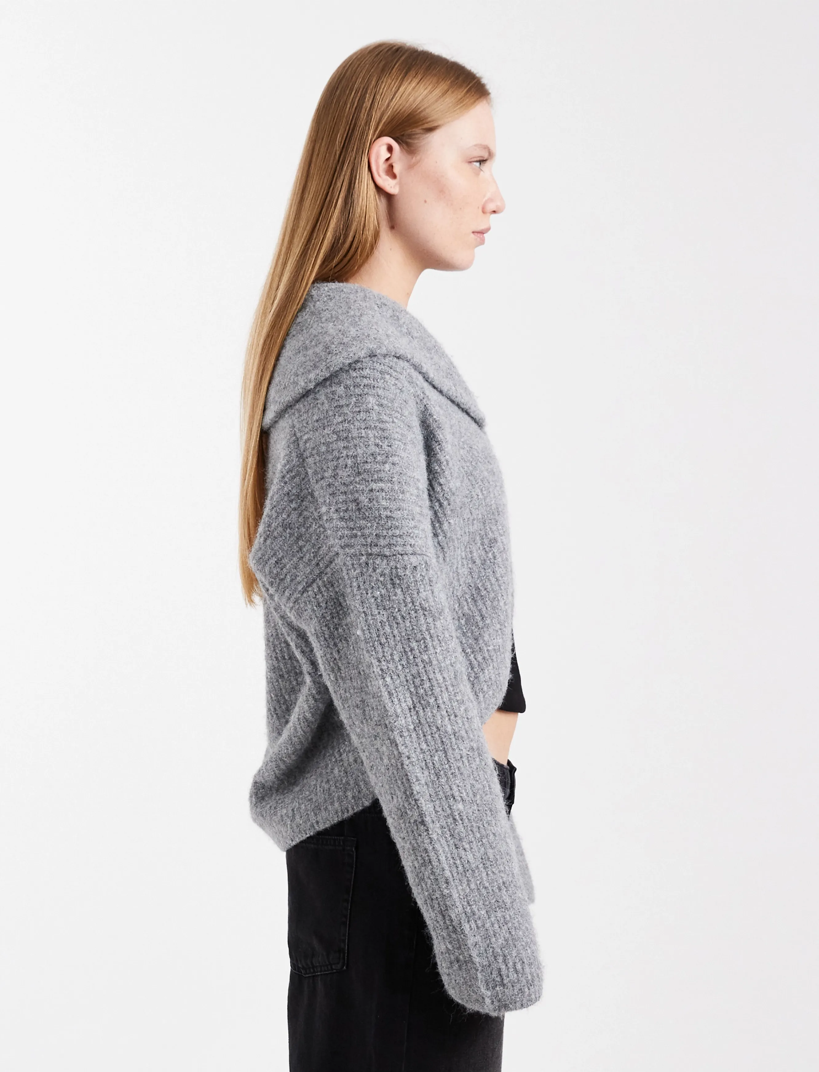 Topshop - TSFIE KNITTED CARDIGAN KNT - kardiganid - smoke - 4