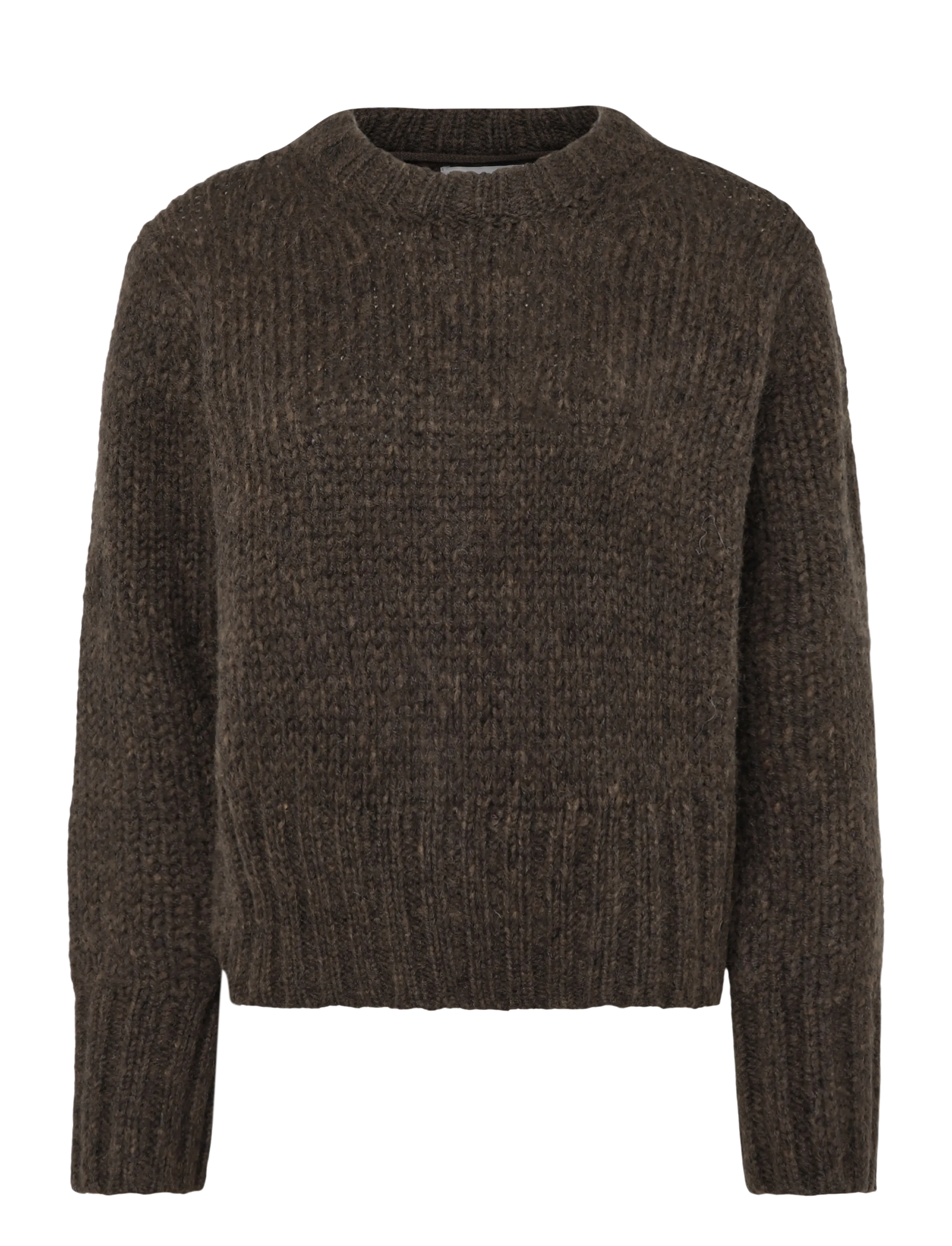 Topshop TSFIONA KNITTED BOXY JUMPER KNT - Knitwear - CHOCOLATE BROWN / brown