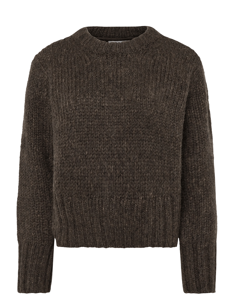 Topshop - TSFIONA KNITTED BOXY JUMPER KNT - pullover - chocolate brown - 0