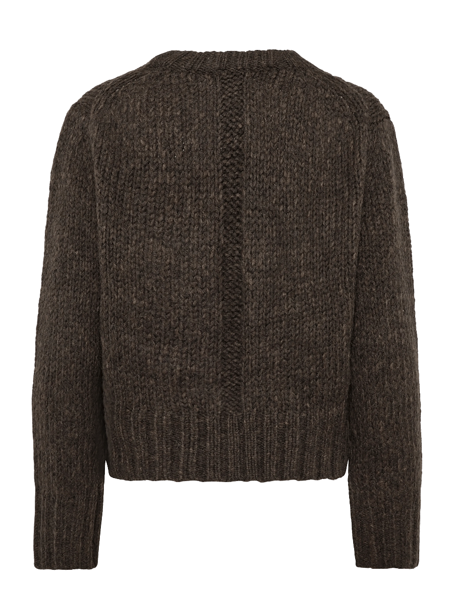 Topshop - TSFIONA KNITTED BOXY JUMPER KNT - pullover - chocolate brown - 1