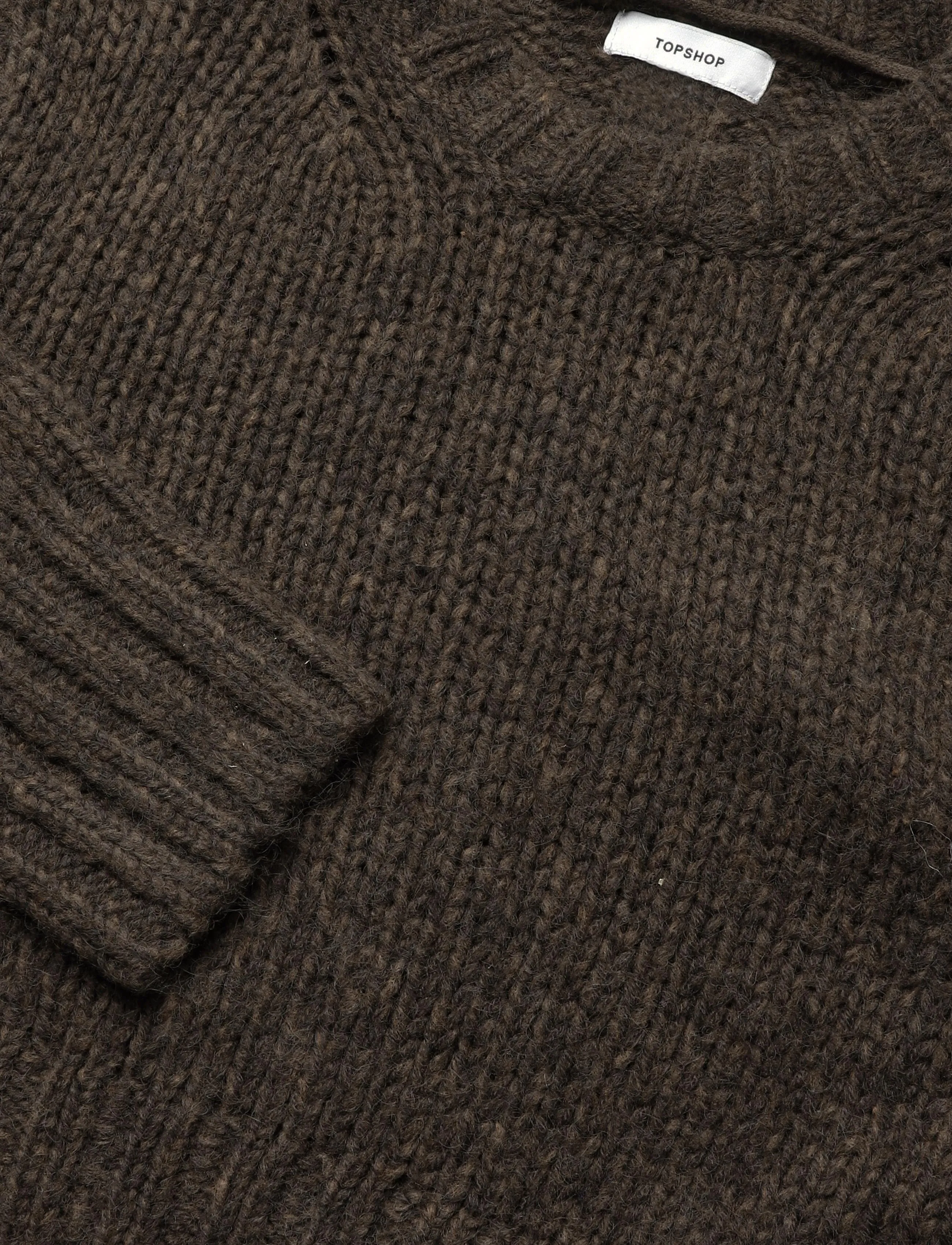 Topshop - TSFIONA KNITTED BOXY JUMPER KNT - chocolate brown - 2